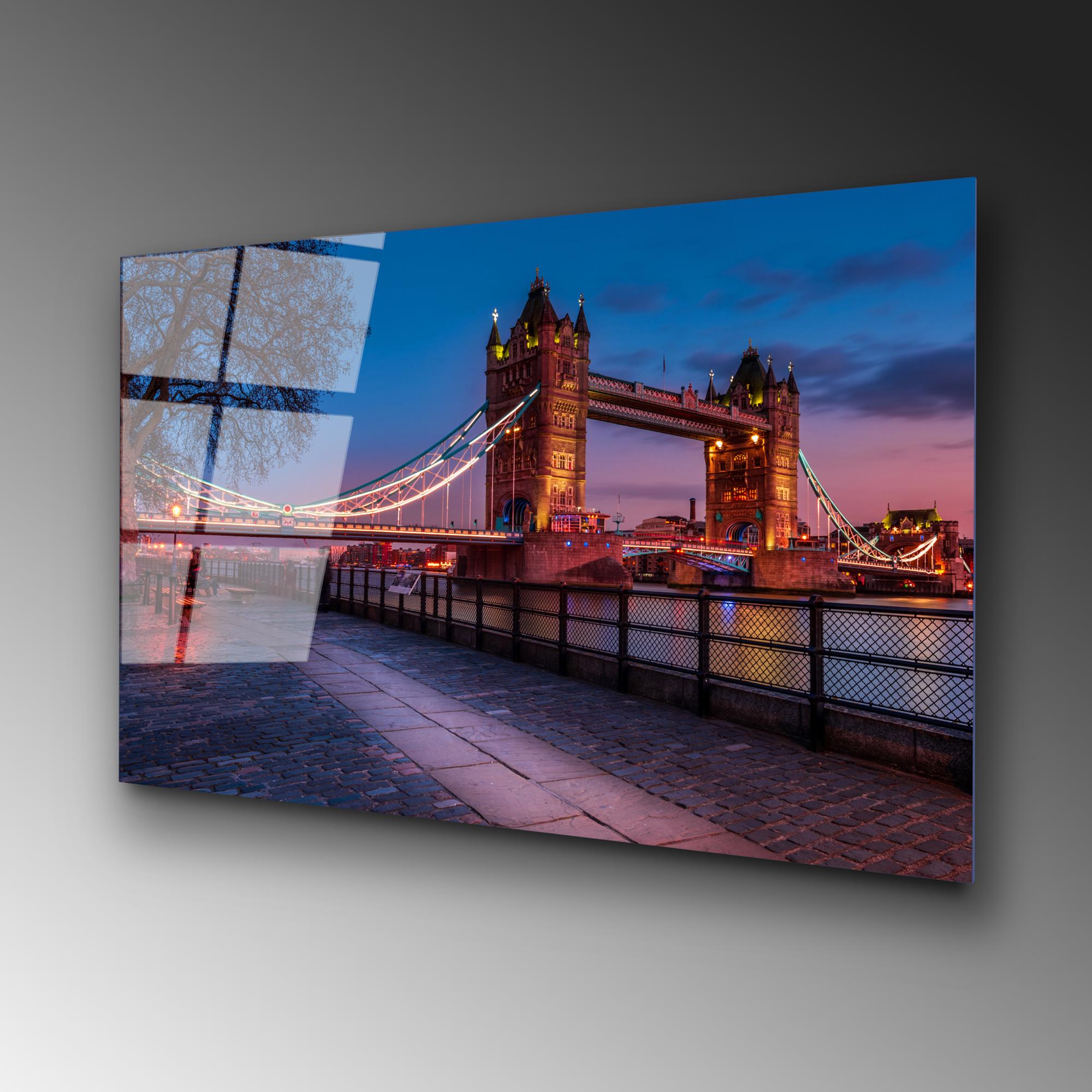 UV-171 Baskılı Cam Dikdörtgen Duvar Tablosu | ByLamp