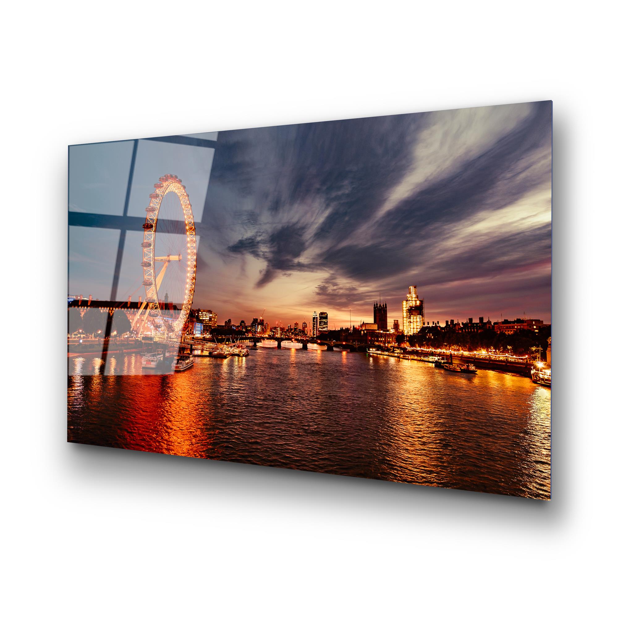 UV-174 Baskılı Cam Dikdörtgen Duvar Tablosu | ByLamp