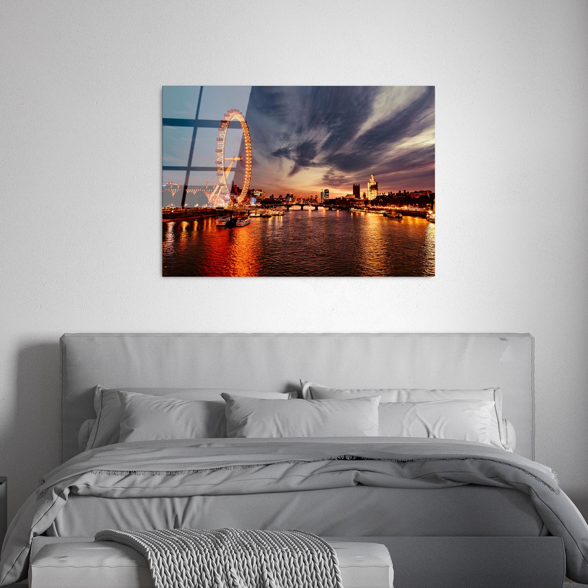 UV-174 Baskılı Cam Dikdörtgen Duvar Tablosu | ByLamp