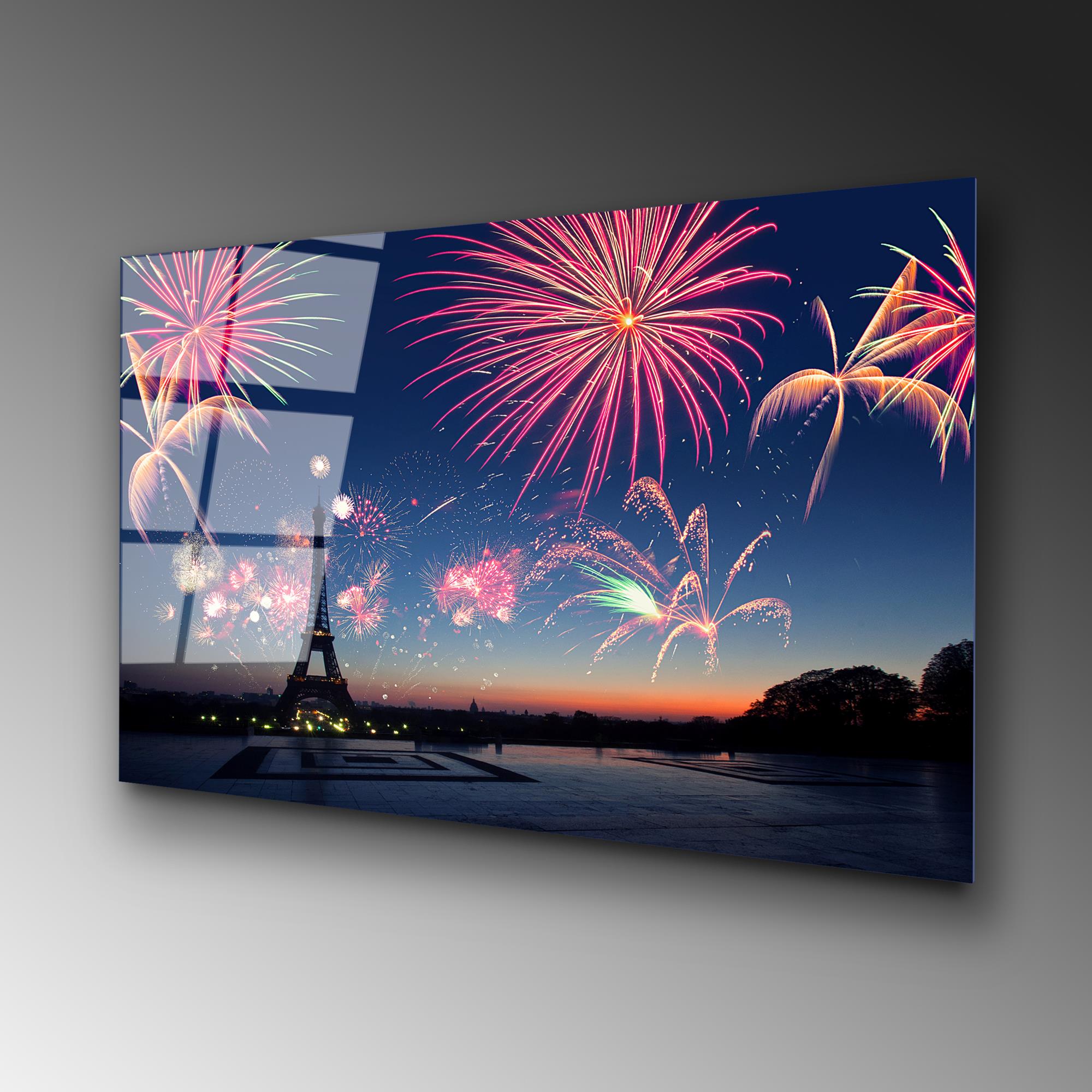 UV-175 Baskılı Cam Dikdörtgen Duvar Tablosu | ByLamp