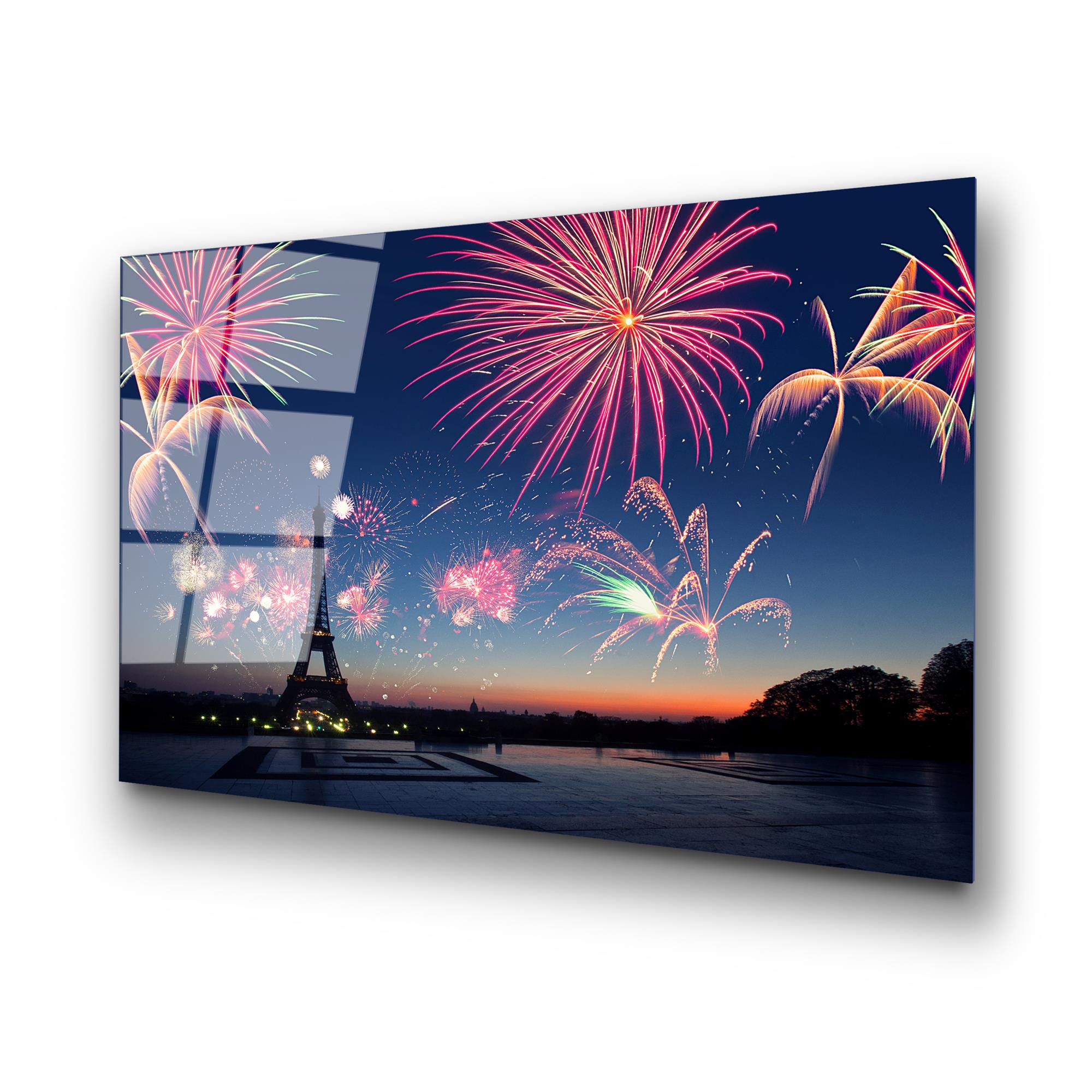 UV-175 Baskılı Cam Dikdörtgen Duvar Tablosu | ByLamp