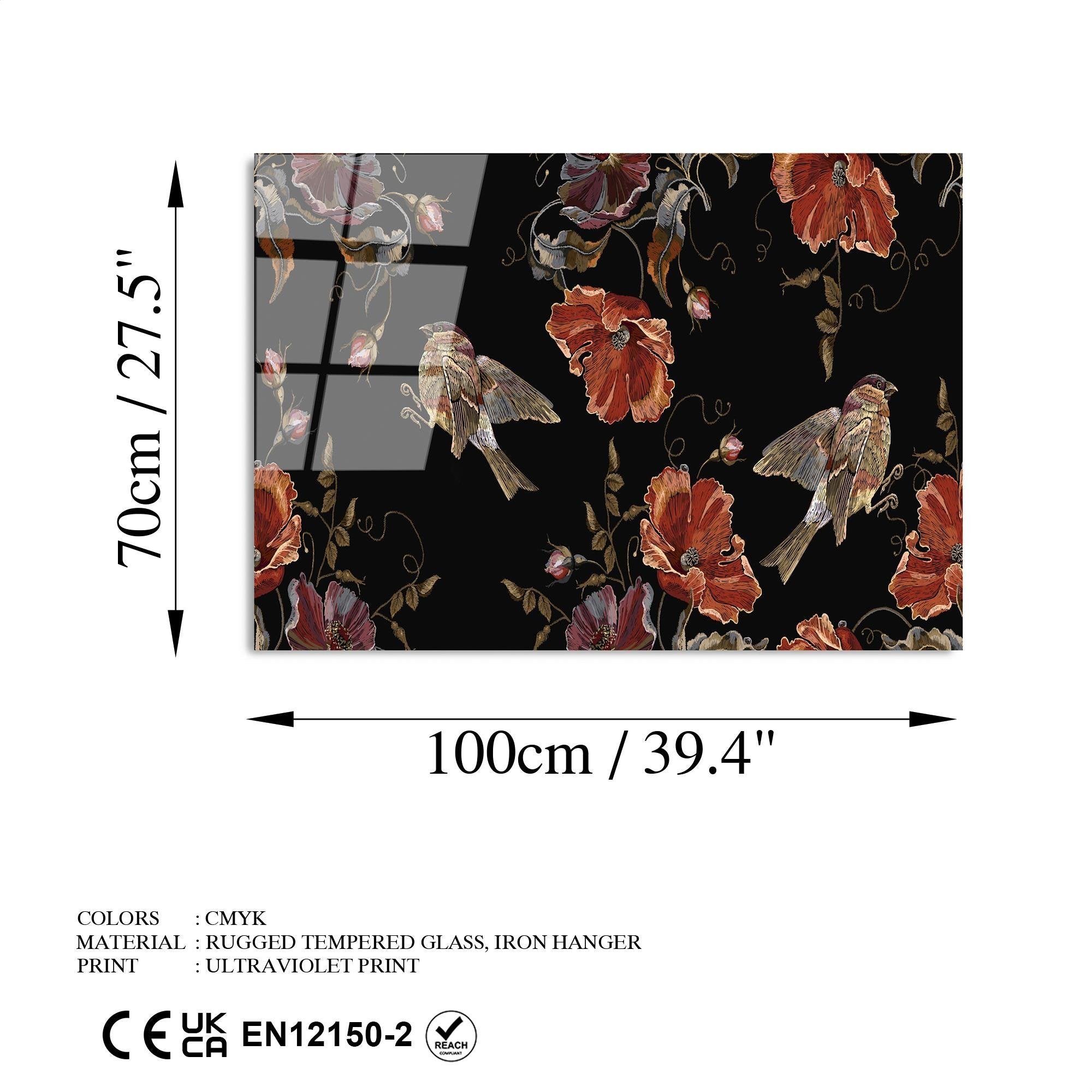 UV-178 Baskılı Cam Dikdörtgen Duvar Tablosu | ByLamp