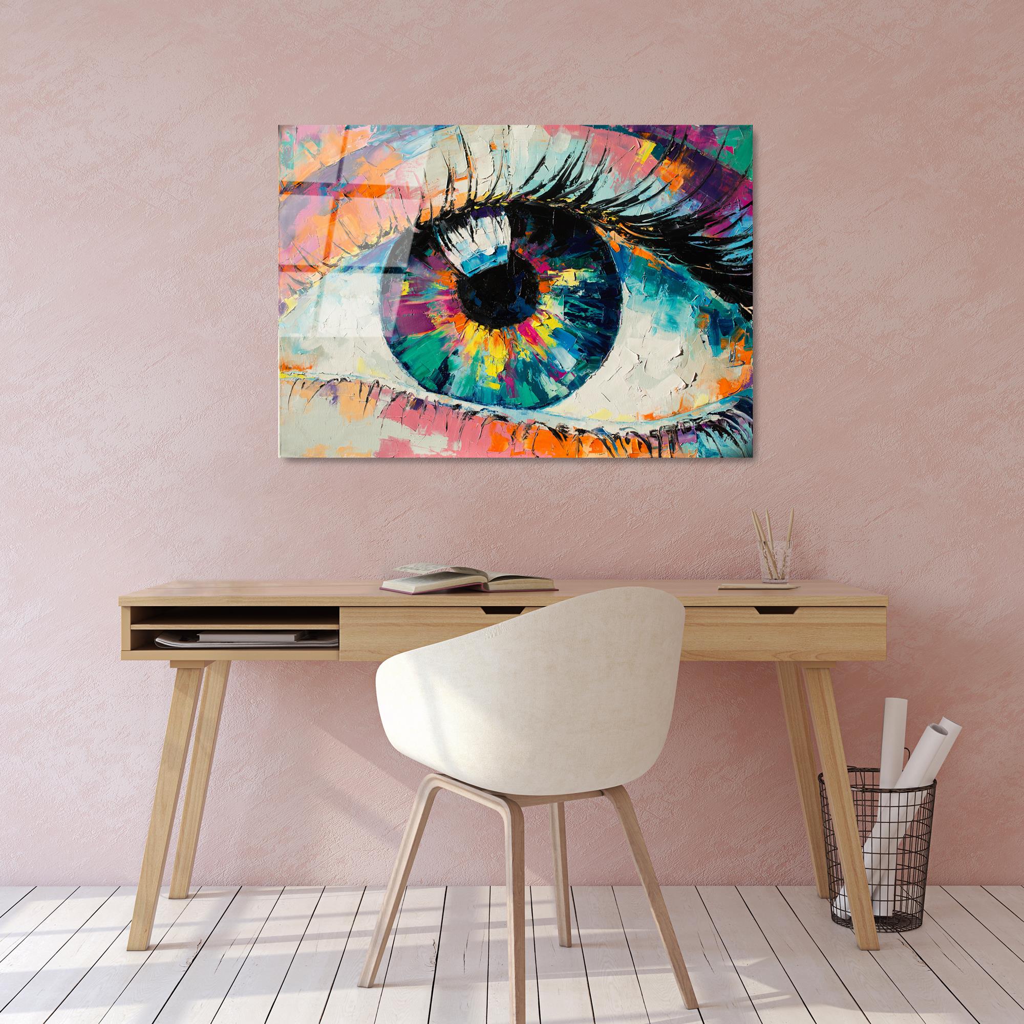 UV-179 Baskılı Cam Dikdörtgen Duvar Tablosu | ByLamp