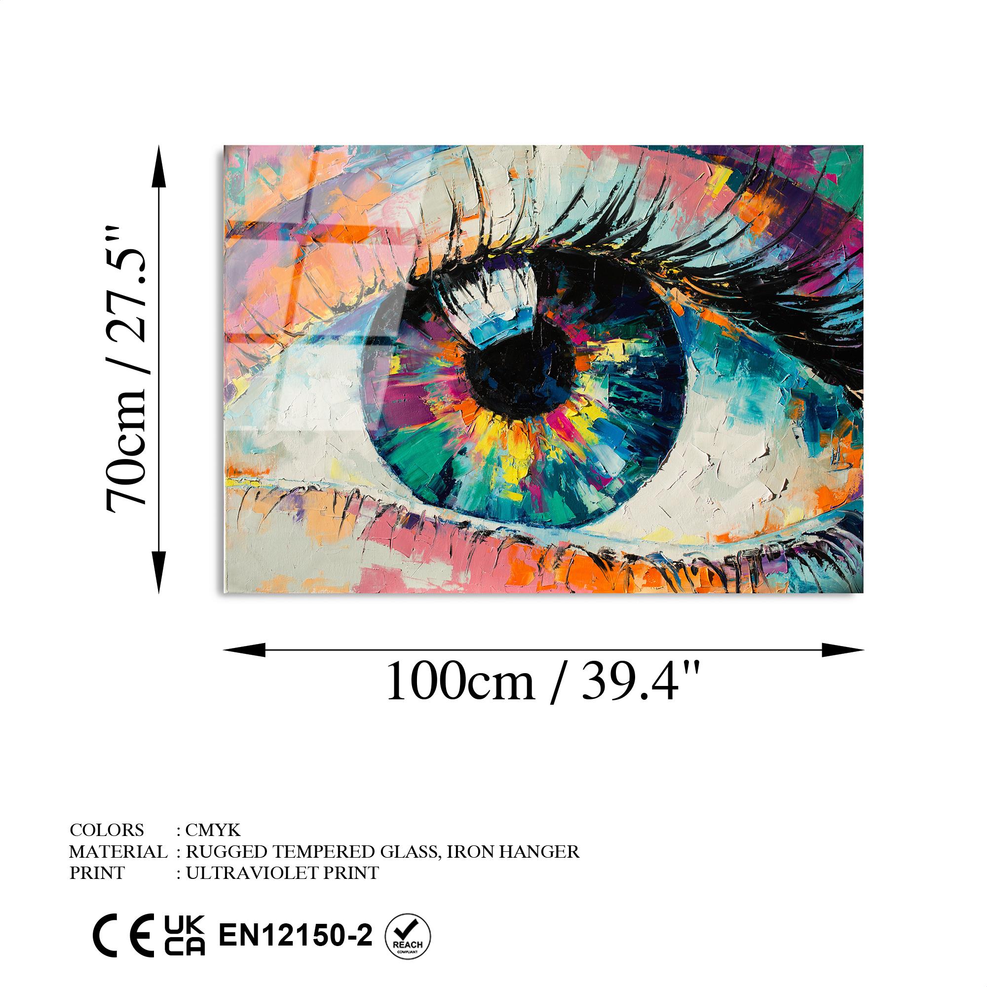 UV-179 Baskılı Cam Dikdörtgen Duvar Tablosu | ByLamp