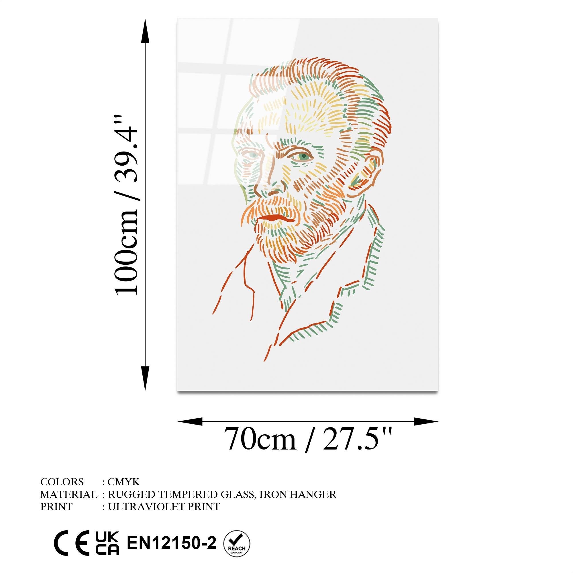UV-182 Baskılı Cam Dikdörtgen Duvar Tablosu | ByLamp