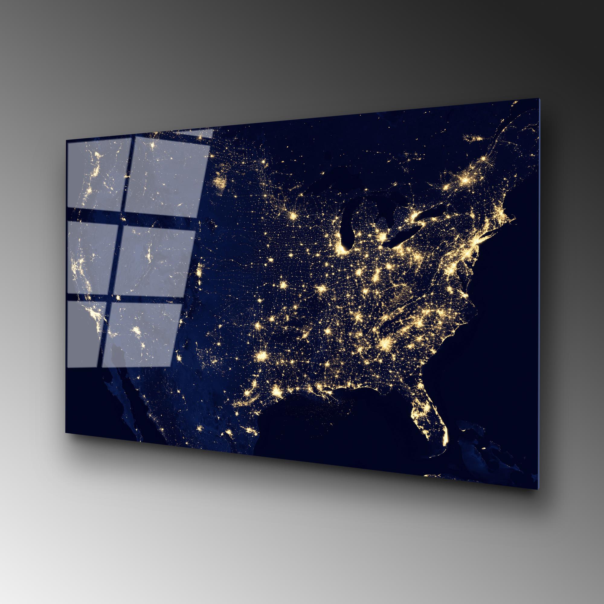 UV-190 Baskılı Cam Dikdörtgen Duvar Tablosu | ByLamp