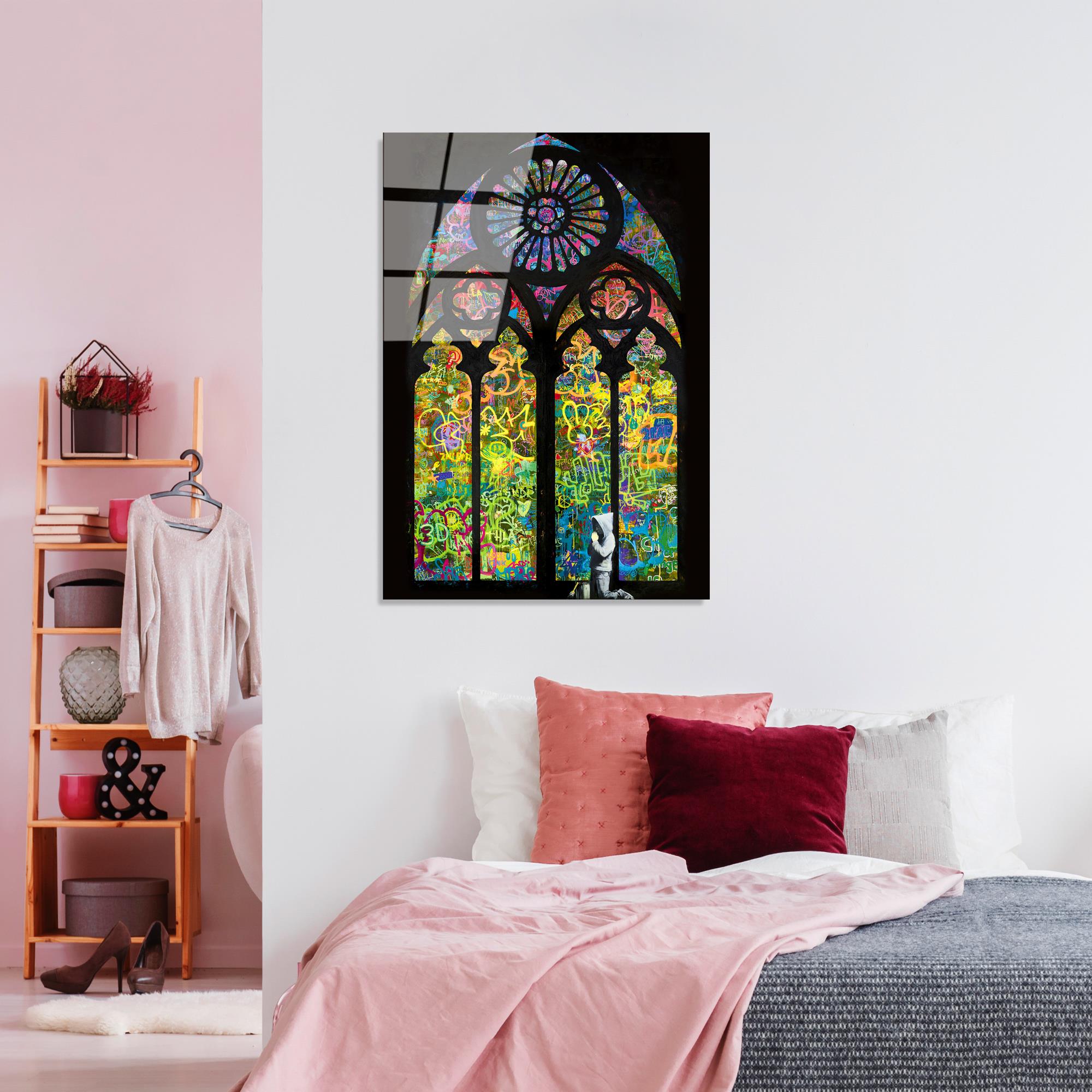 UV-191 Baskılı Cam Dikdörtgen Duvar Tablosu | ByLamp