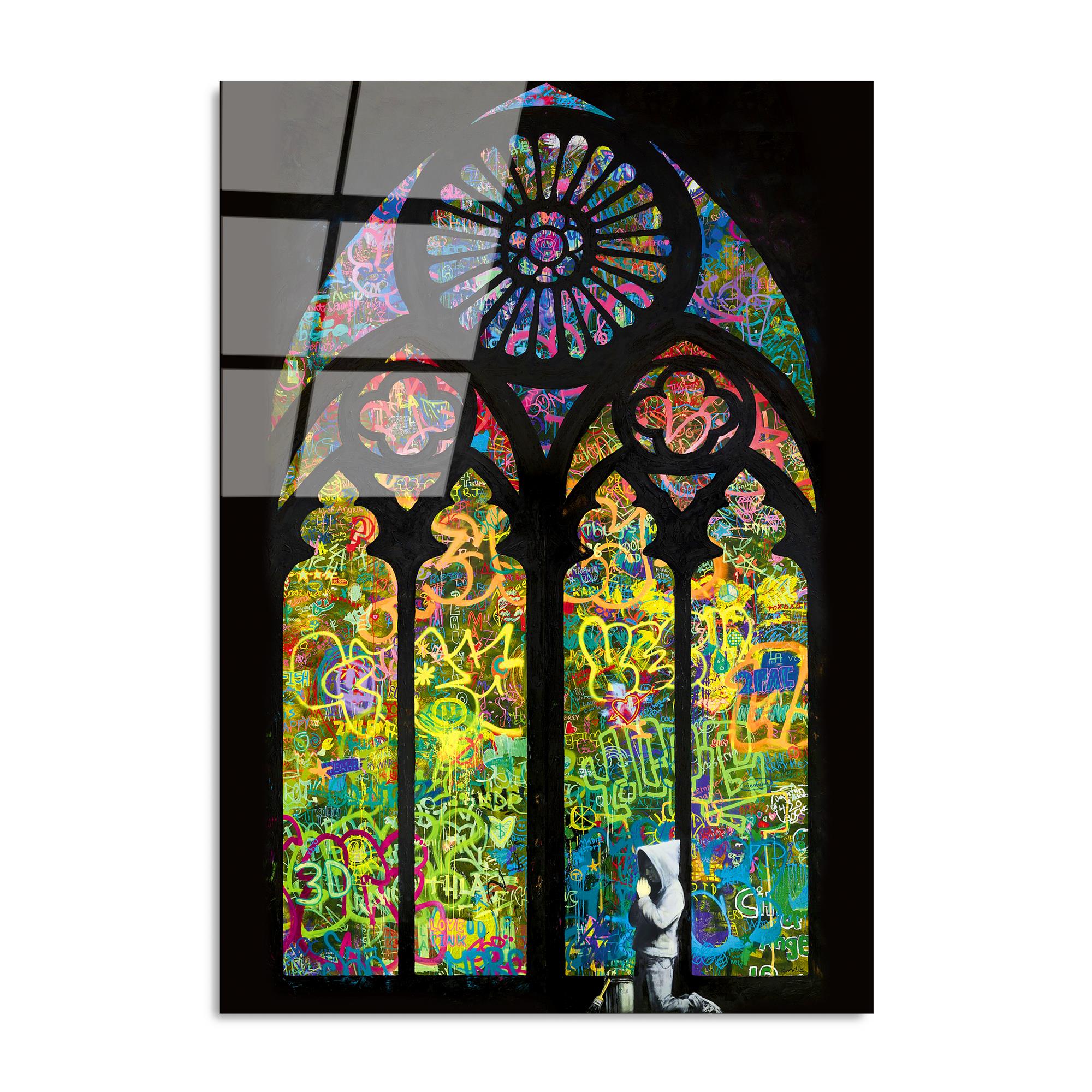 UV-191 Baskılı Cam Dikdörtgen Duvar Tablosu | ByLamp