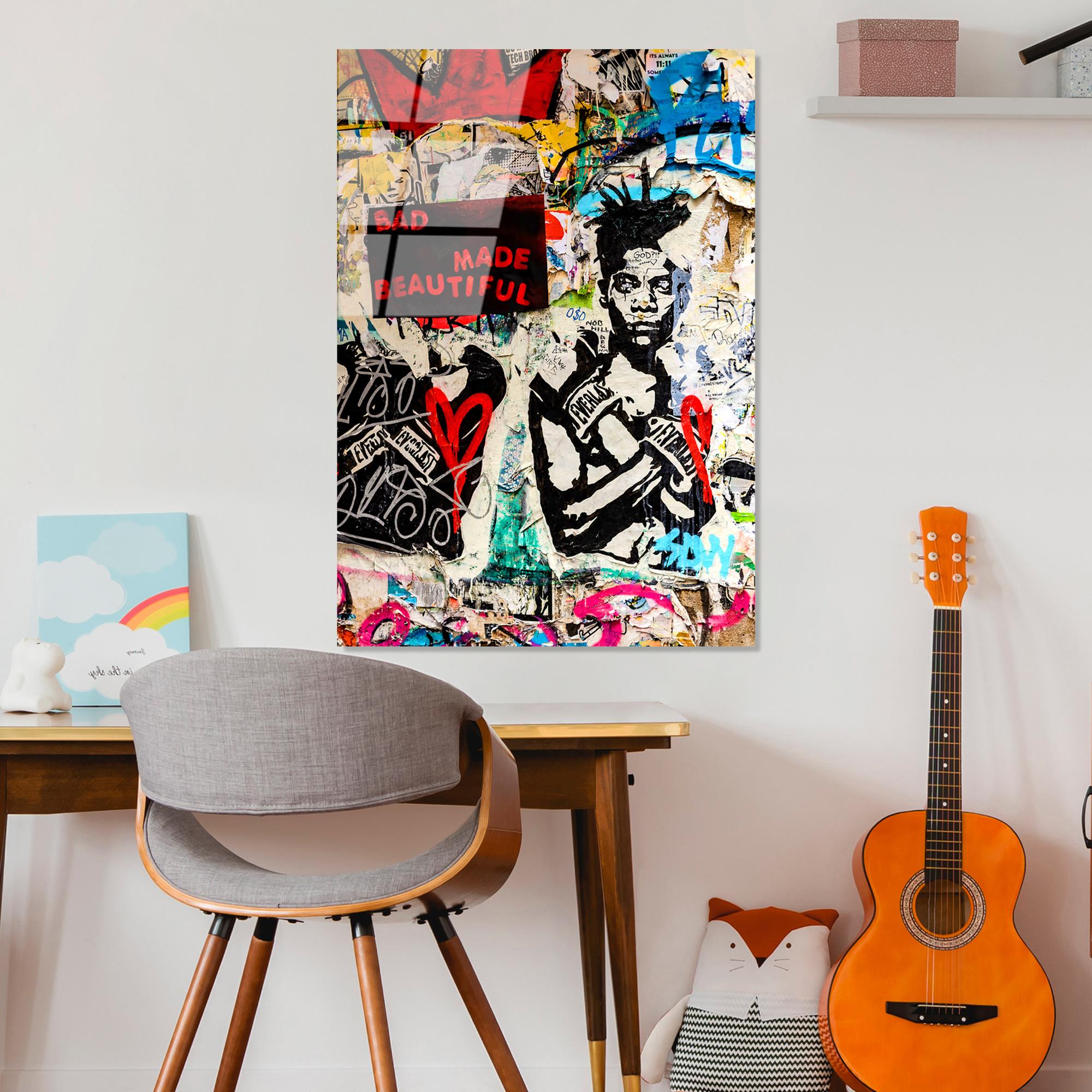 UV-195 Baskılı Cam Dikdörtgen Duvar Tablosu | ByLamp