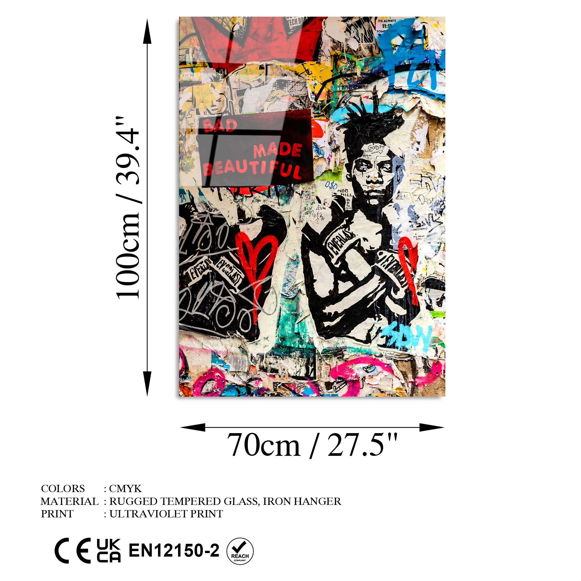 UV-195 Baskılı Cam Dikdörtgen Duvar Tablosu | ByLamp