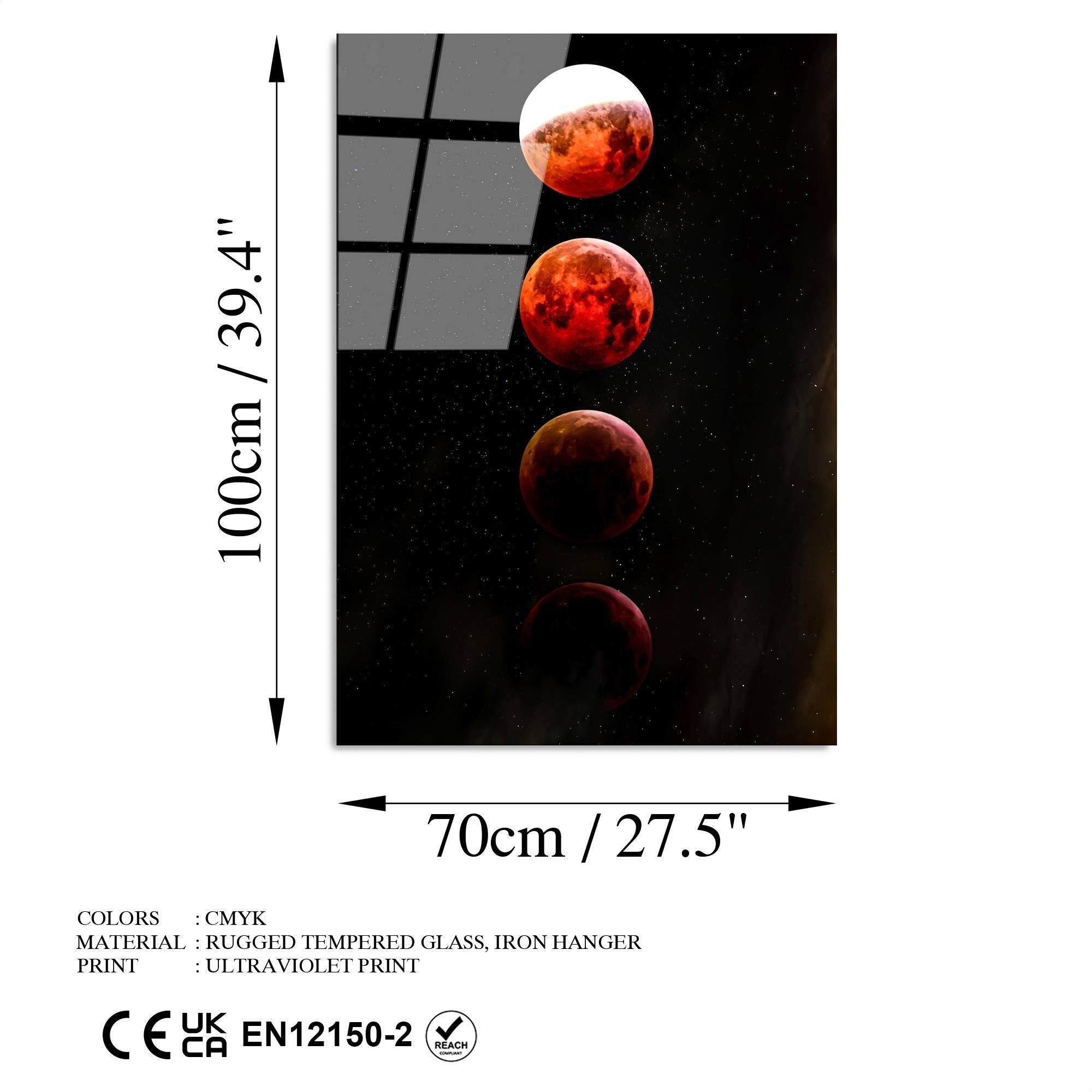 UV-201 Baskılı Cam Dikdörtgen Duvar Tablosu | ByLamp