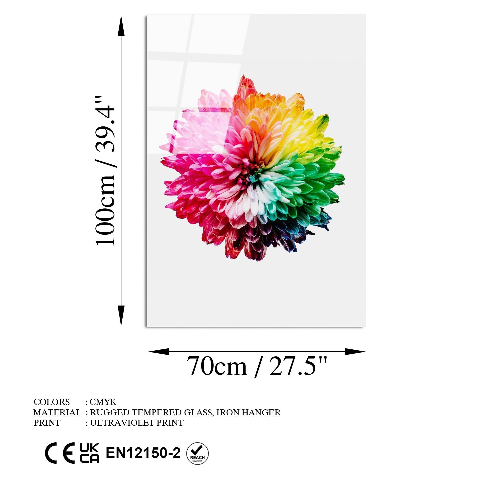 UV-202 Baskılı Cam Dikdörtgen Duvar Tablosu | ByLamp