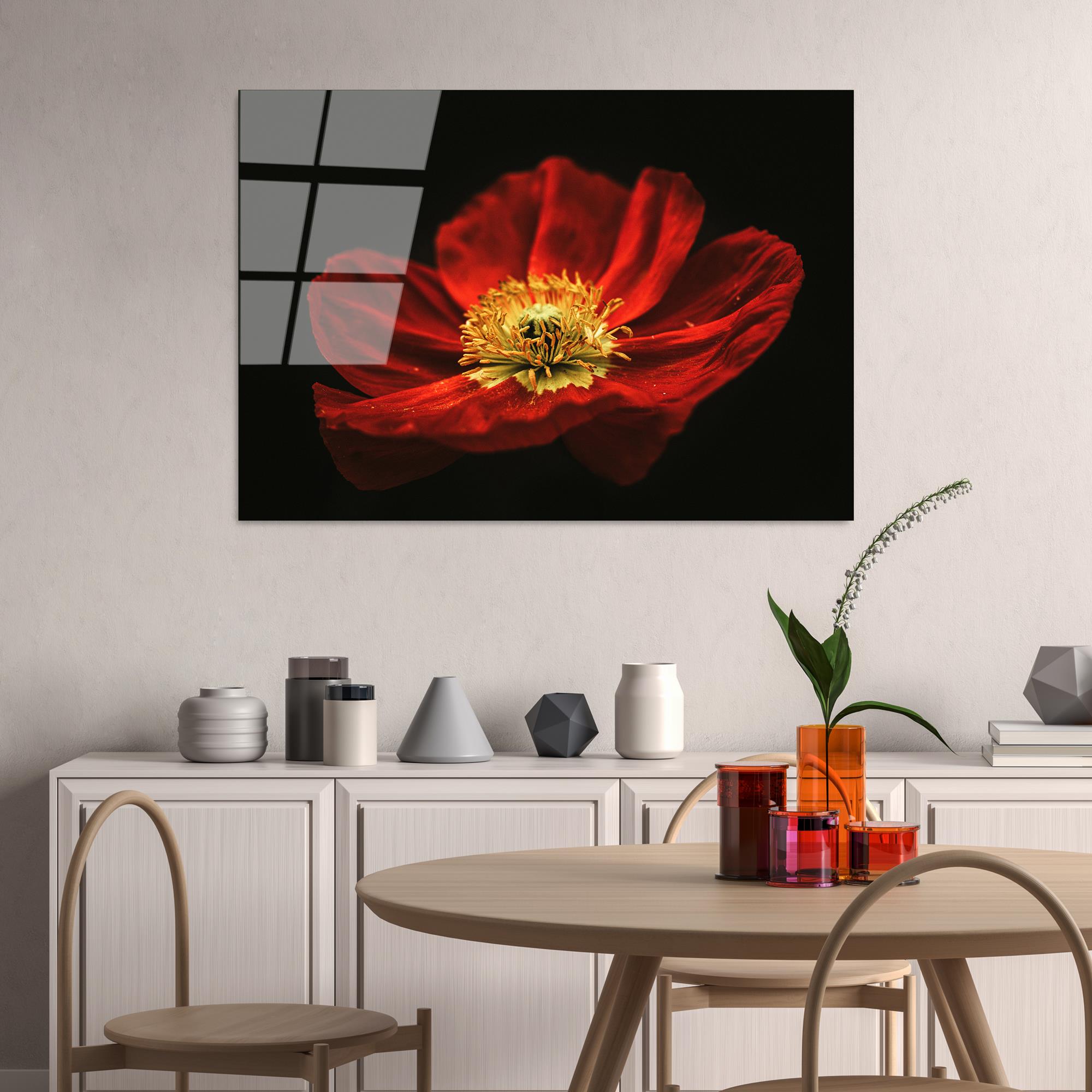 UV-204 Baskılı Cam Dikdörtgen Duvar Tablosu | ByLamp