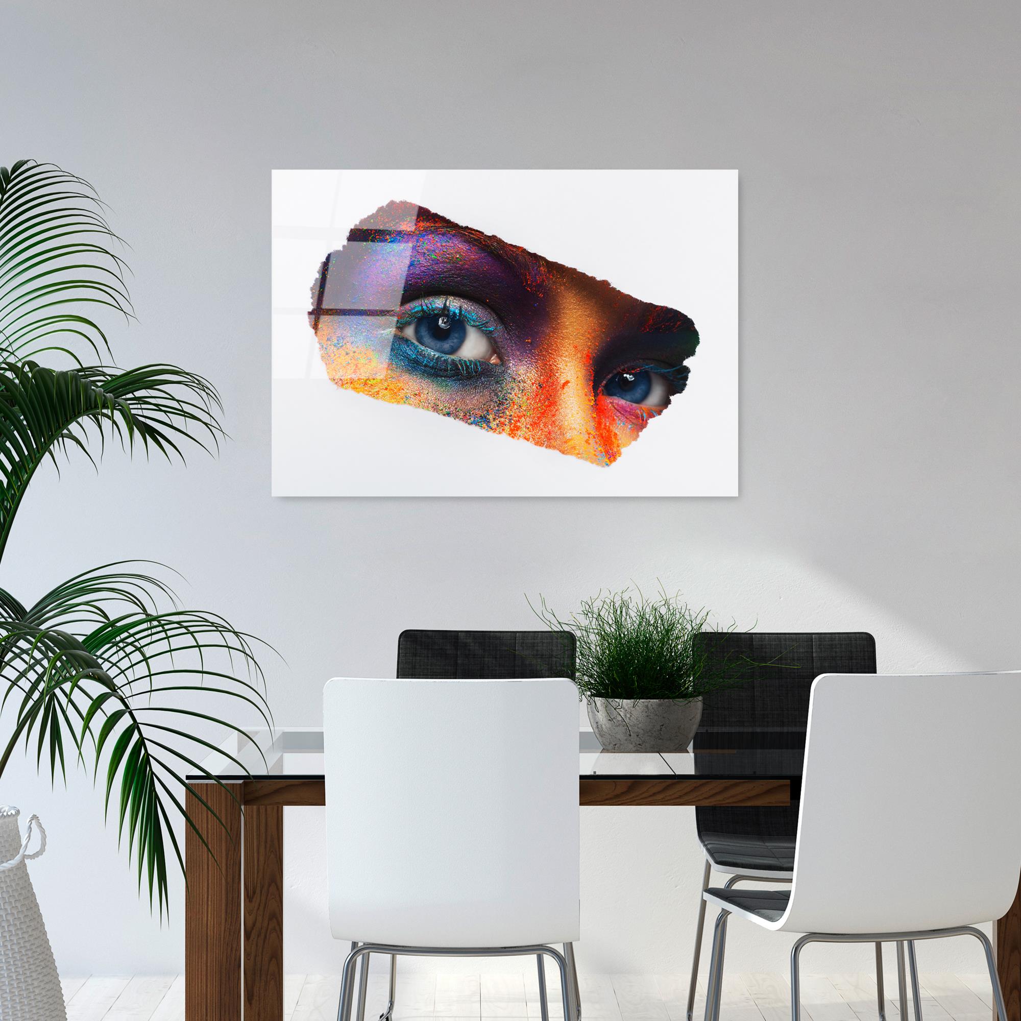 UV-207 Baskılı Cam Dikdörtgen Duvar Tablosu | ByLamp