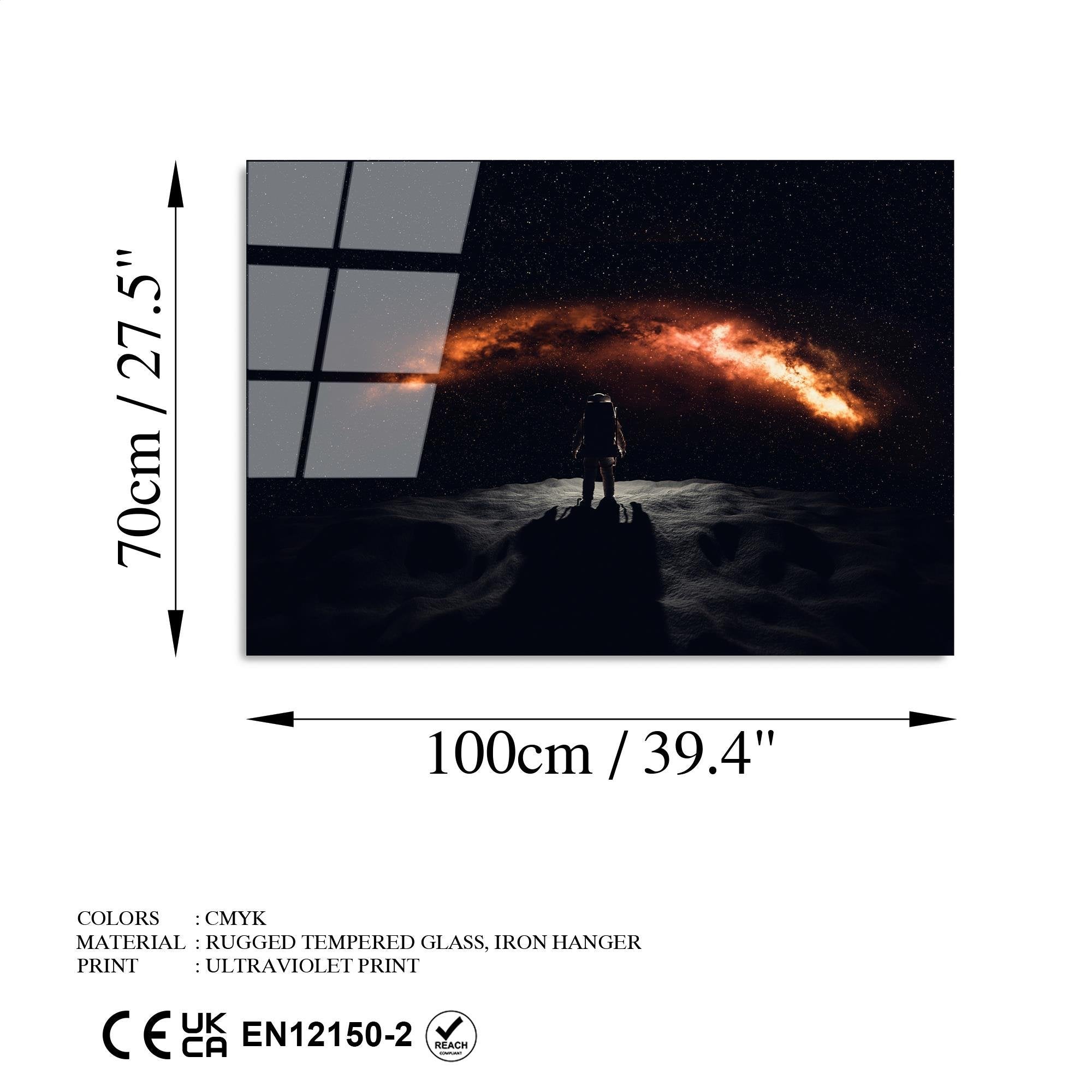 UV-209 Baskılı Cam Dikdörtgen Duvar Tablosu | ByLamp