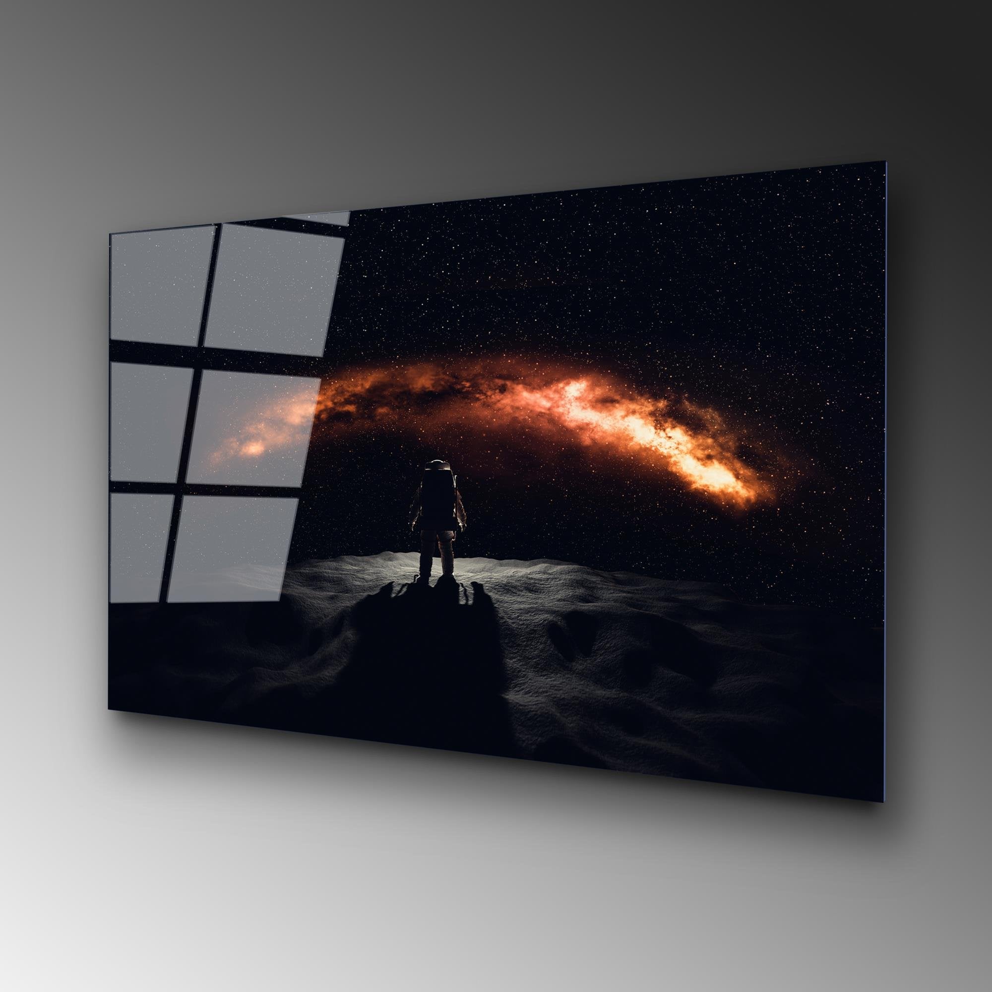 UV-209 Baskılı Cam Dikdörtgen Duvar Tablosu | ByLamp