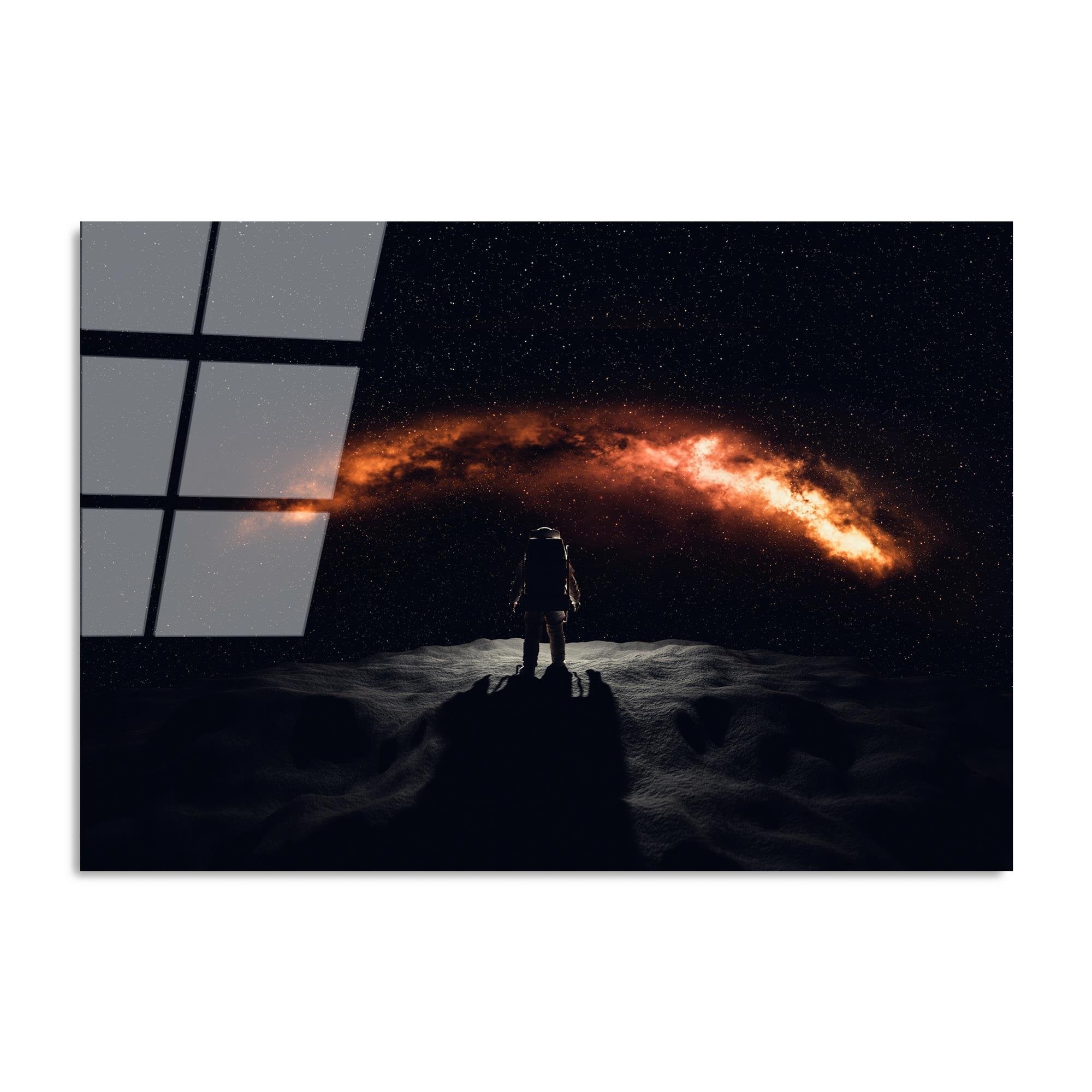 UV-209 Baskılı Cam Dikdörtgen Duvar Tablosu | ByLamp