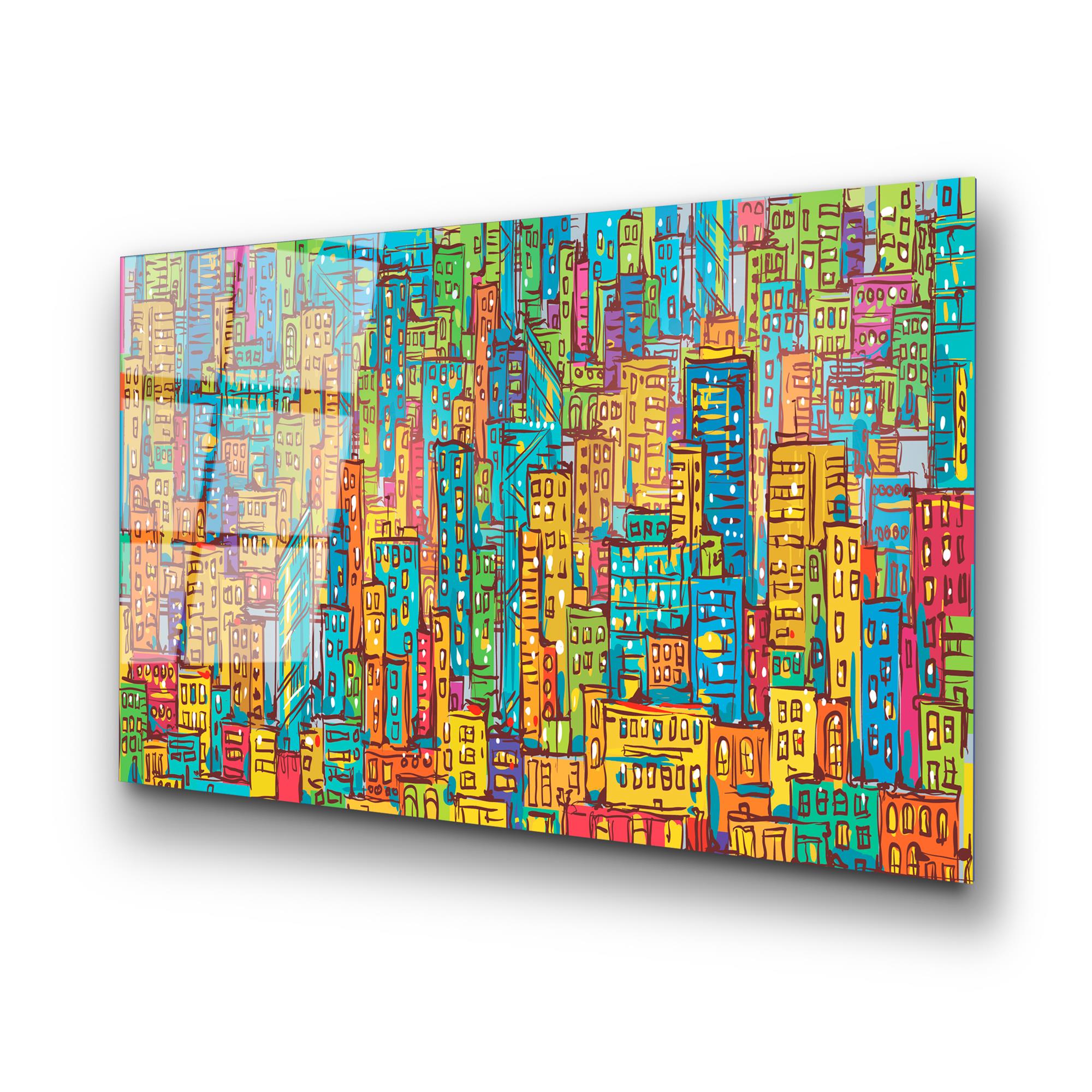 UV-210 Baskılı Cam Dikdörtgen Duvar Tablosu | ByLamp