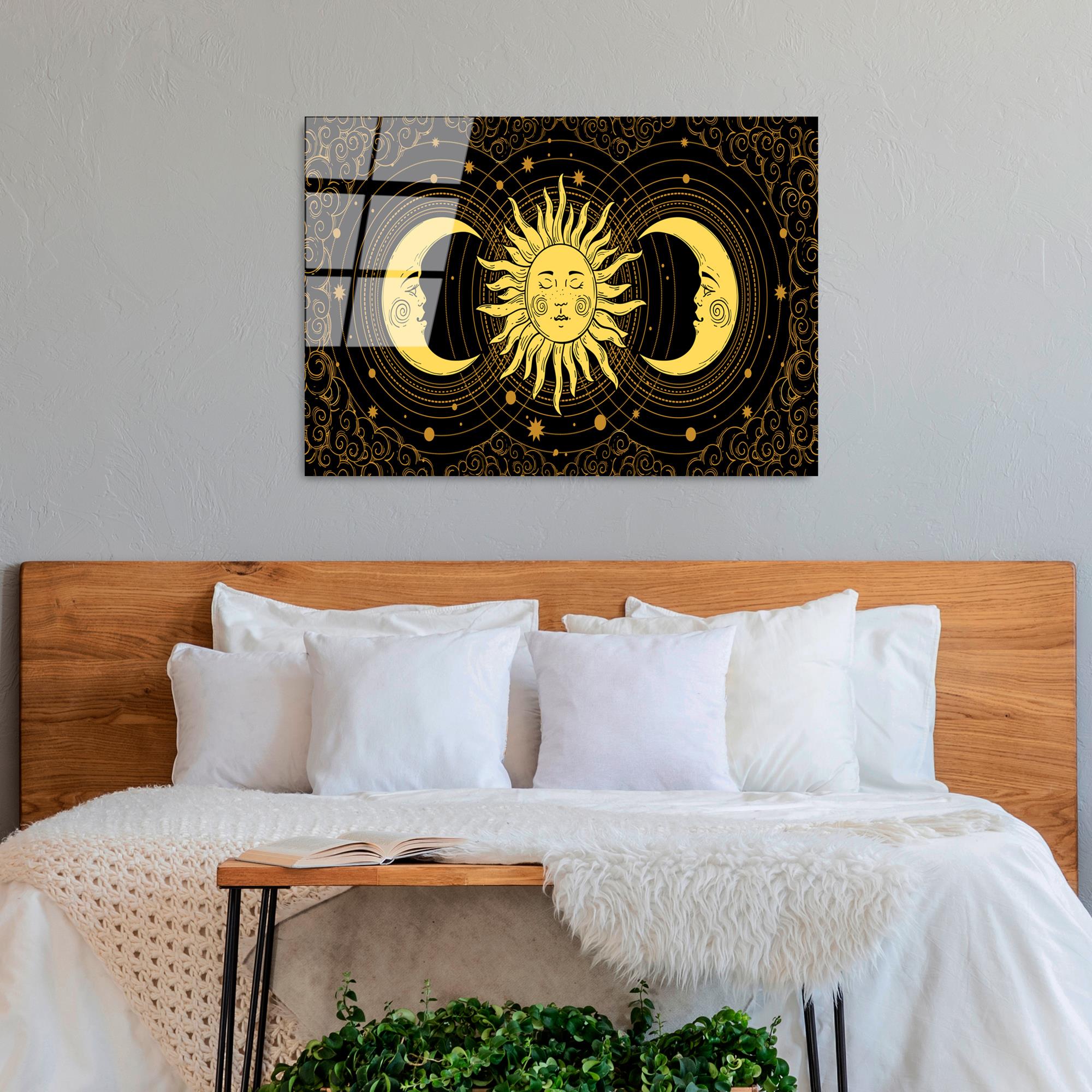 UV-217 Baskılı Cam Dikdörtgen Duvar Tablosu | ByLamp