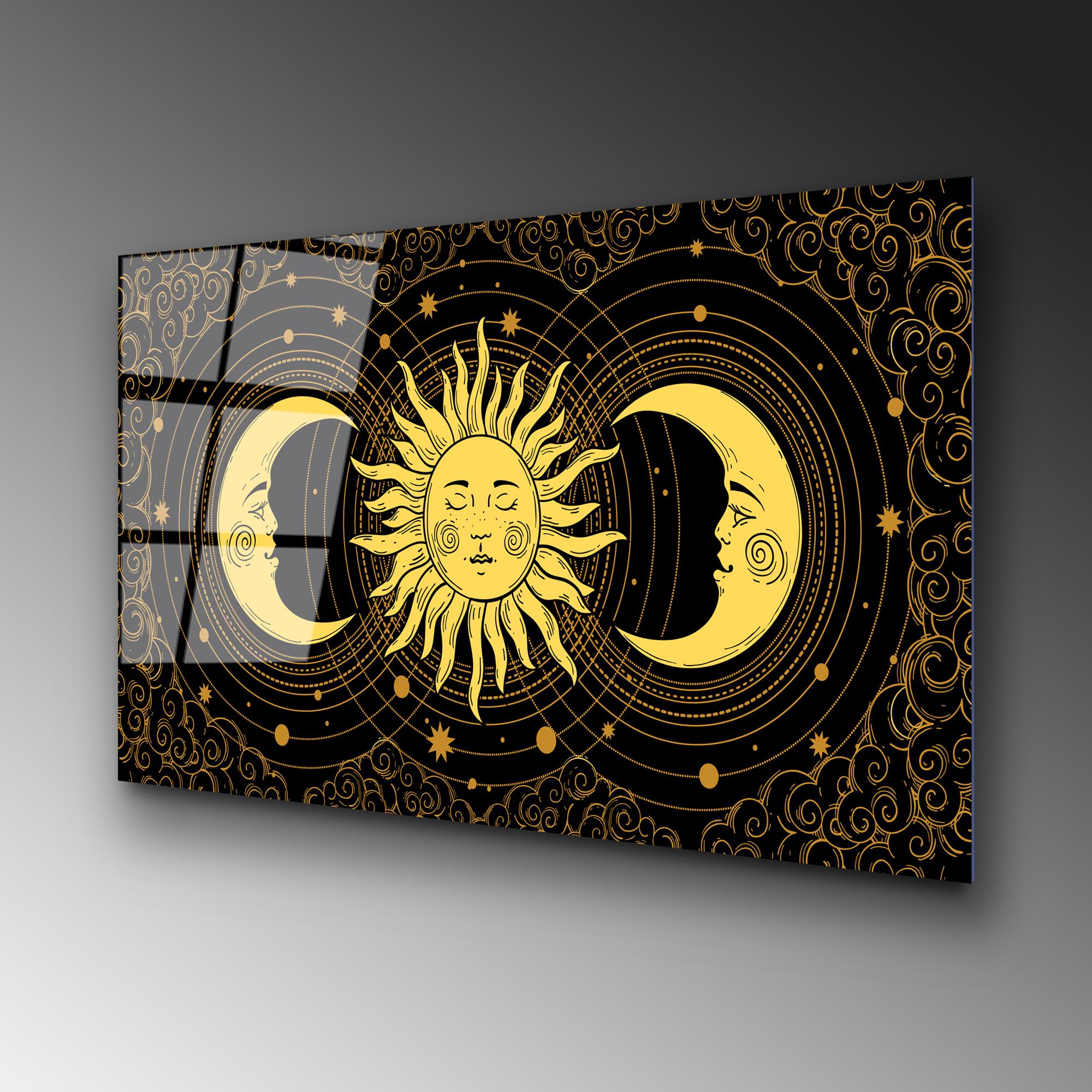 UV-217 Baskılı Cam Dikdörtgen Duvar Tablosu | ByLamp