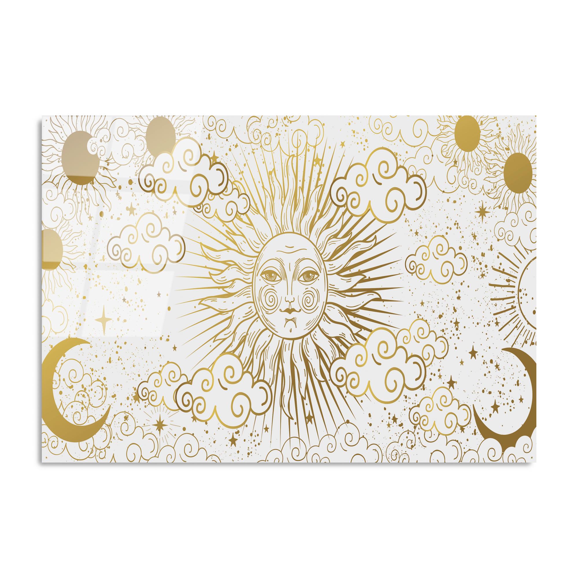 UV-218 Baskılı Cam Dikdörtgen Duvar Tablosu | ByLamp