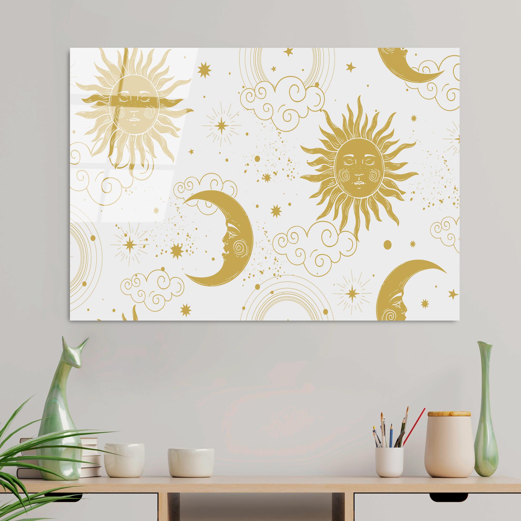 UV-219 Baskılı Cam Dikdörtgen Duvar Tablosu | ByLamp