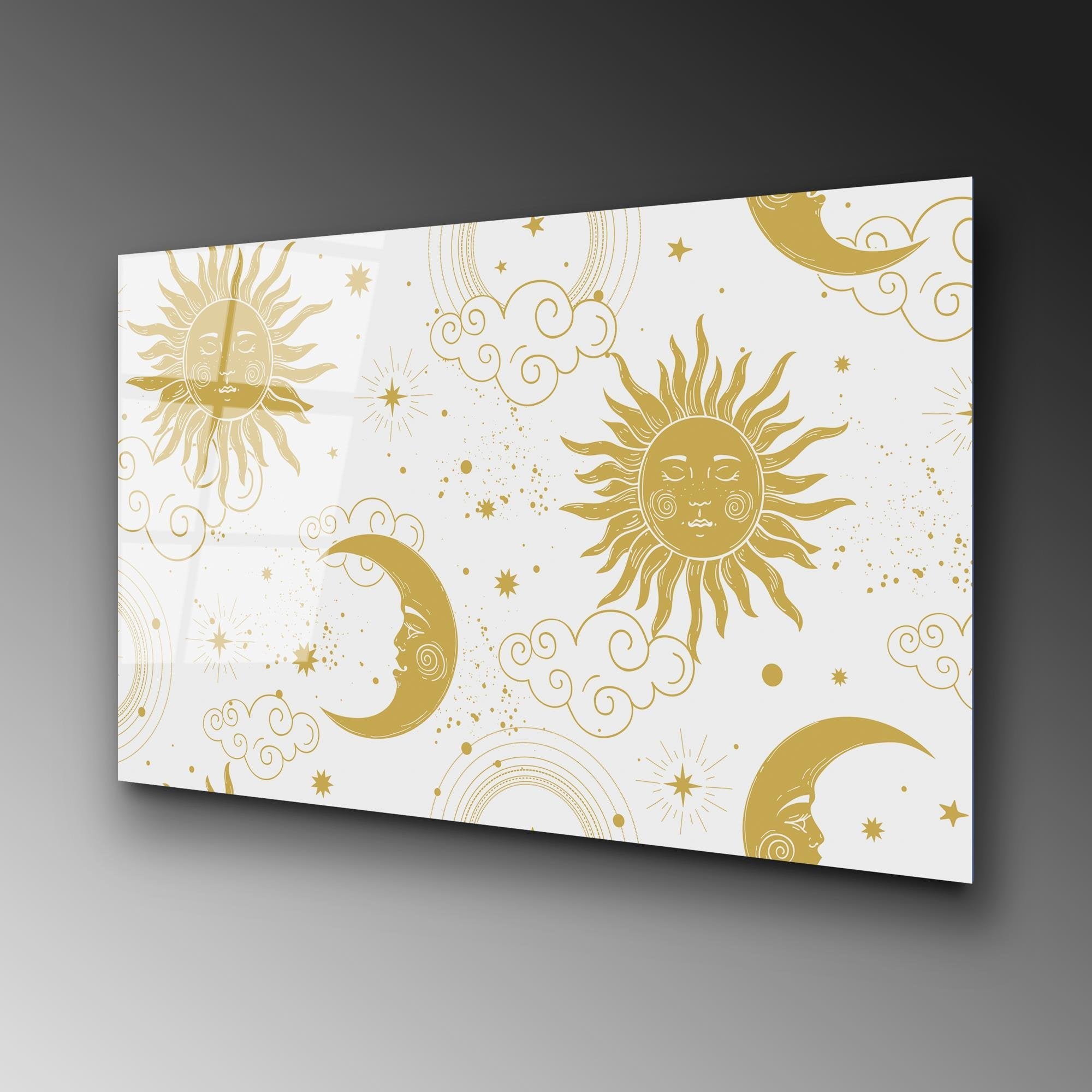 UV-219 Baskılı Cam Dikdörtgen Duvar Tablosu | ByLamp