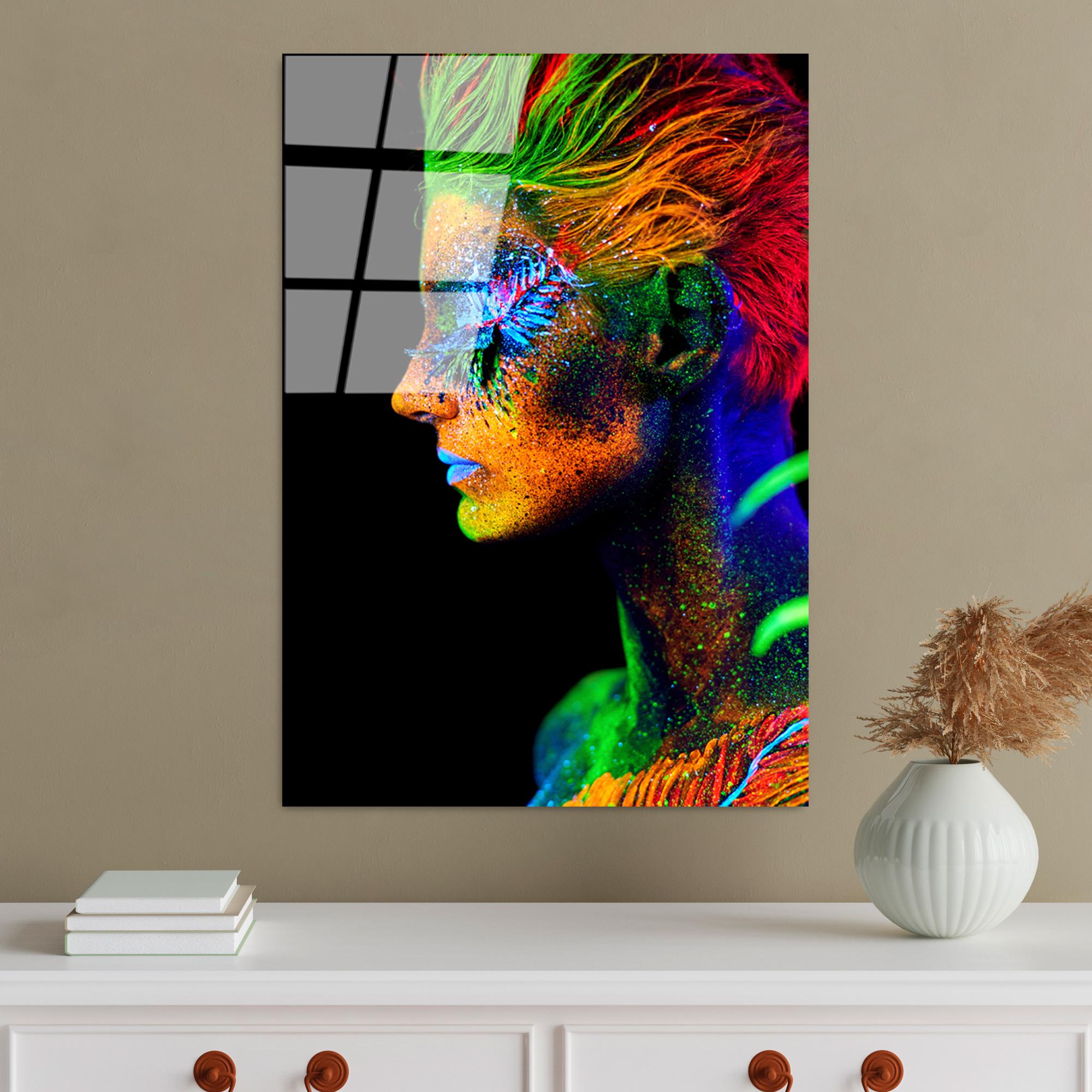 UV-221 Baskılı Cam Dikdörtgen Duvar Tablosu | ByLamp