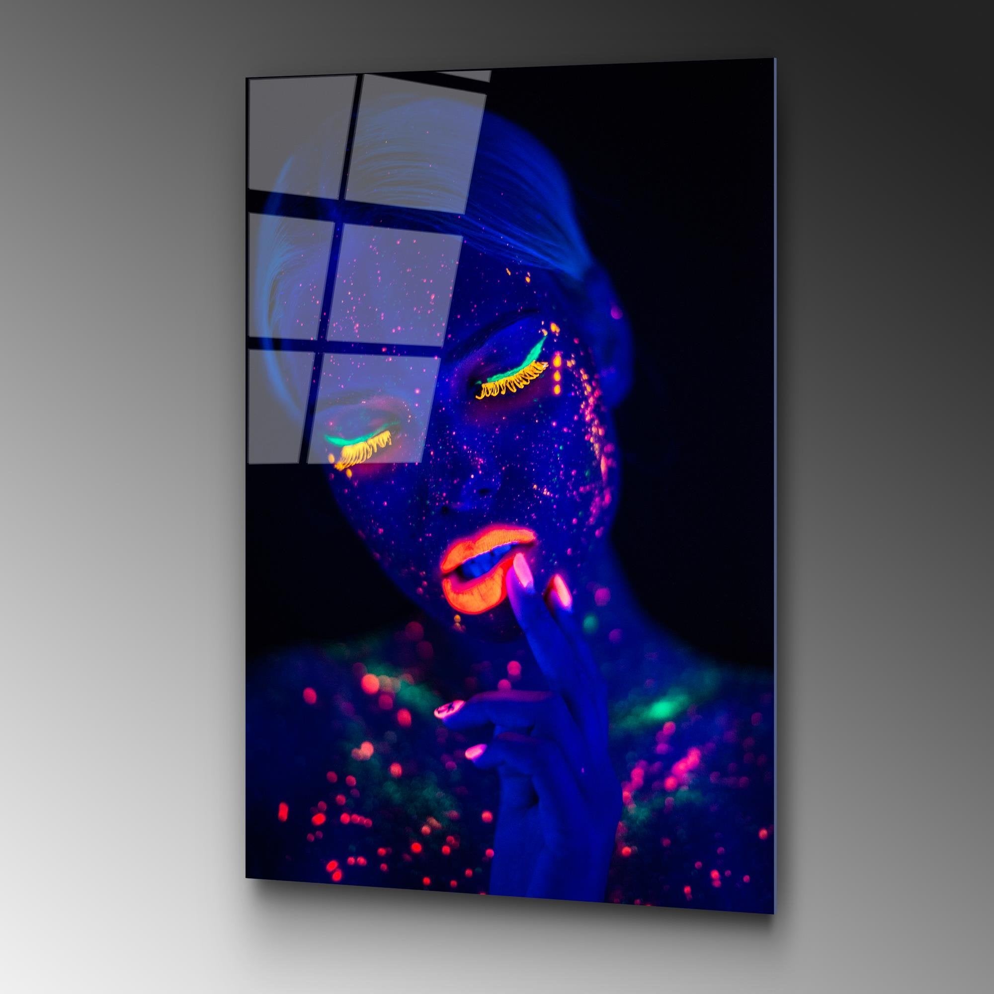 UV-222 Baskılı Cam Dikdörtgen Duvar Tablosu | ByLamp