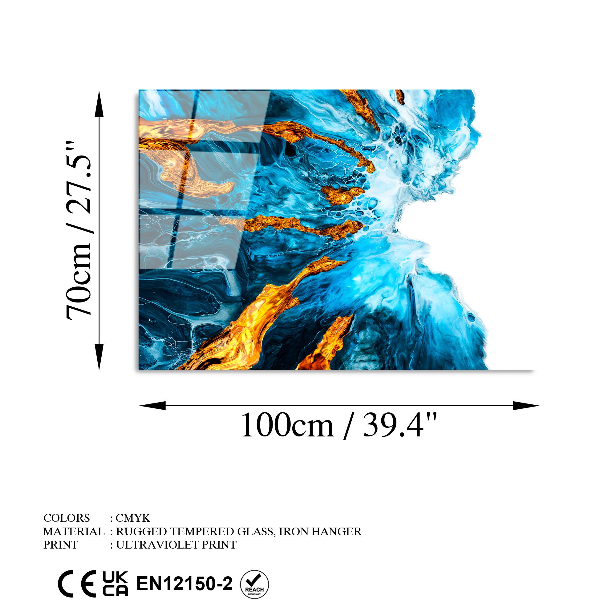 UV-225 Baskılı Cam Dikdörtgen Duvar Tablosu | ByLamp