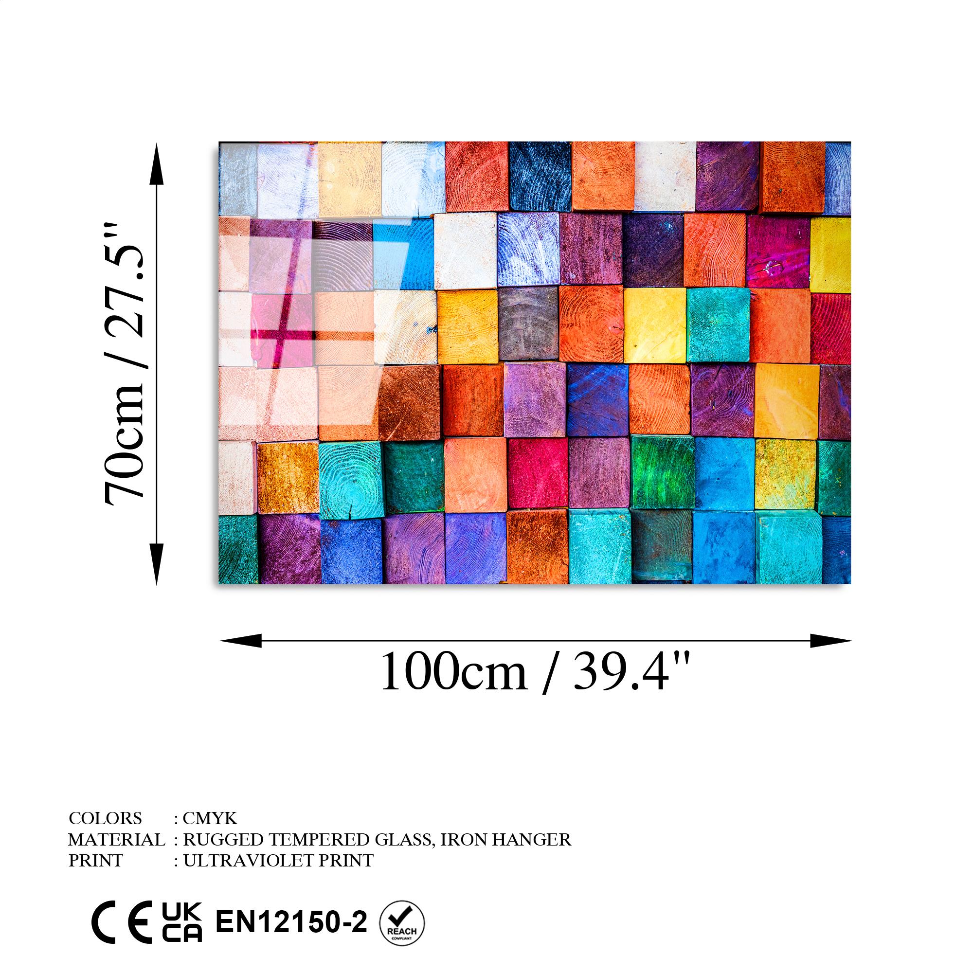 UV-226 Baskılı Cam Dikdörtgen Duvar Tablosu | ByLamp