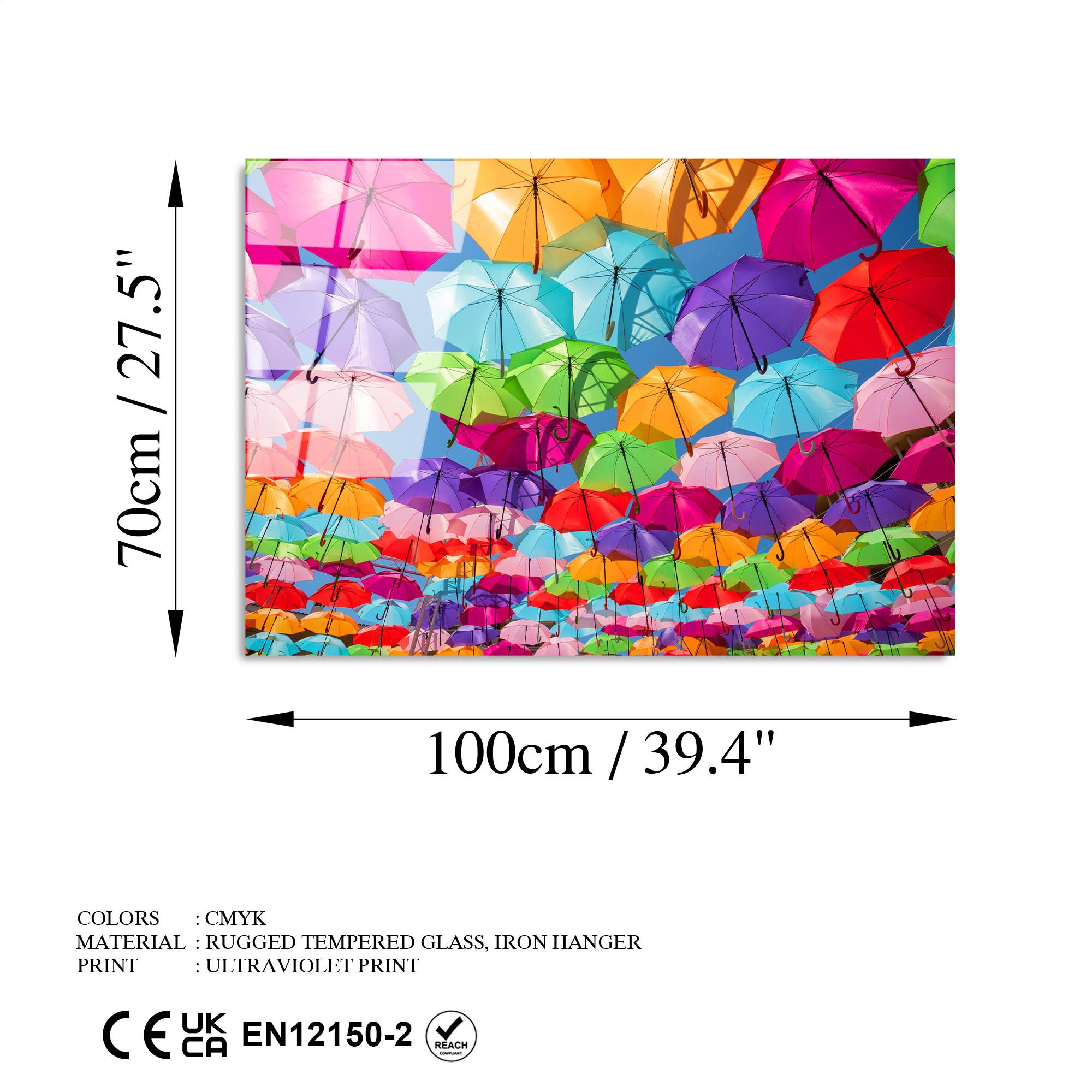 UV-227 Baskılı Cam Dikdörtgen Duvar Tablosu | ByLamp