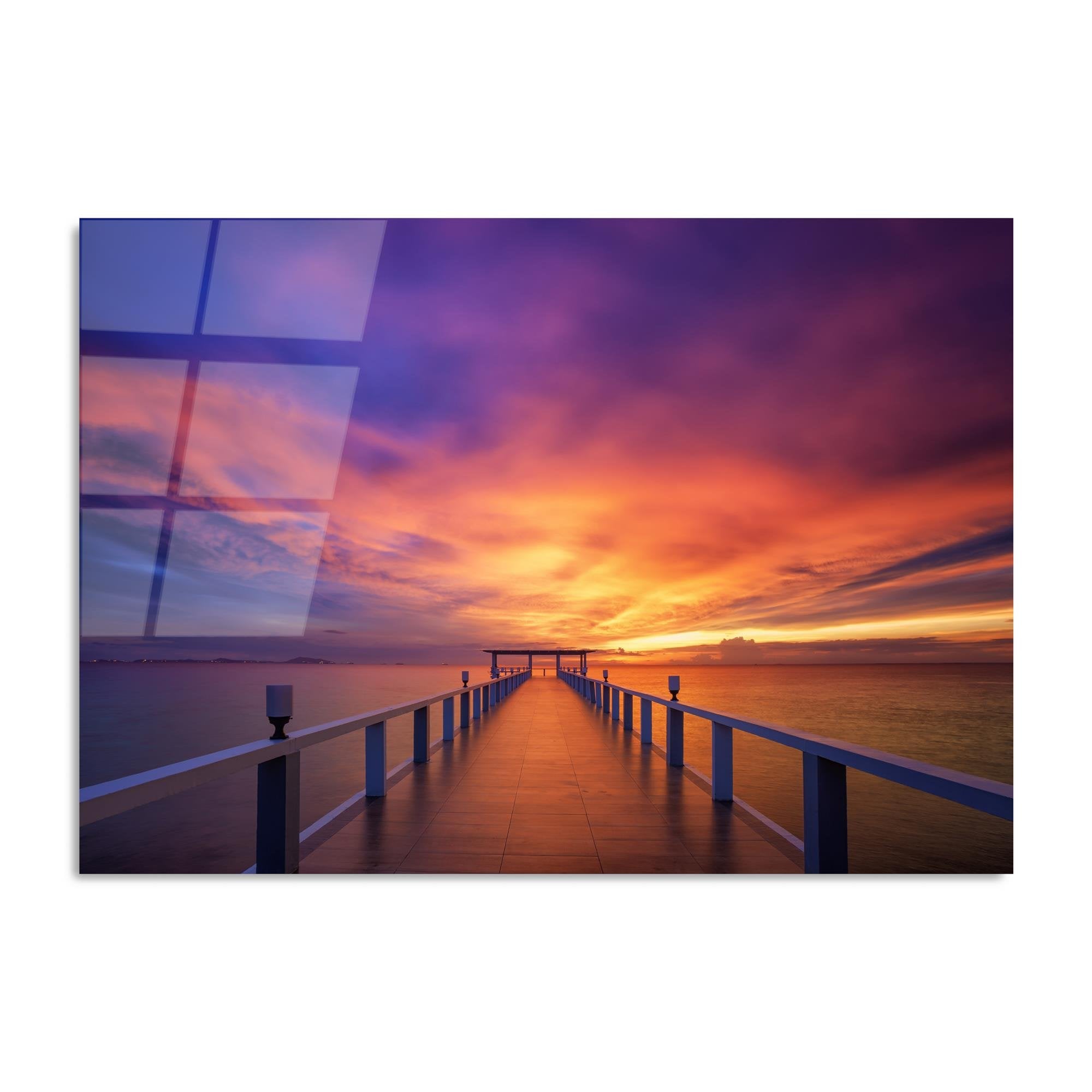 UV-232 Baskılı Cam Dikdörtgen Duvar Tablosu | ByLamp