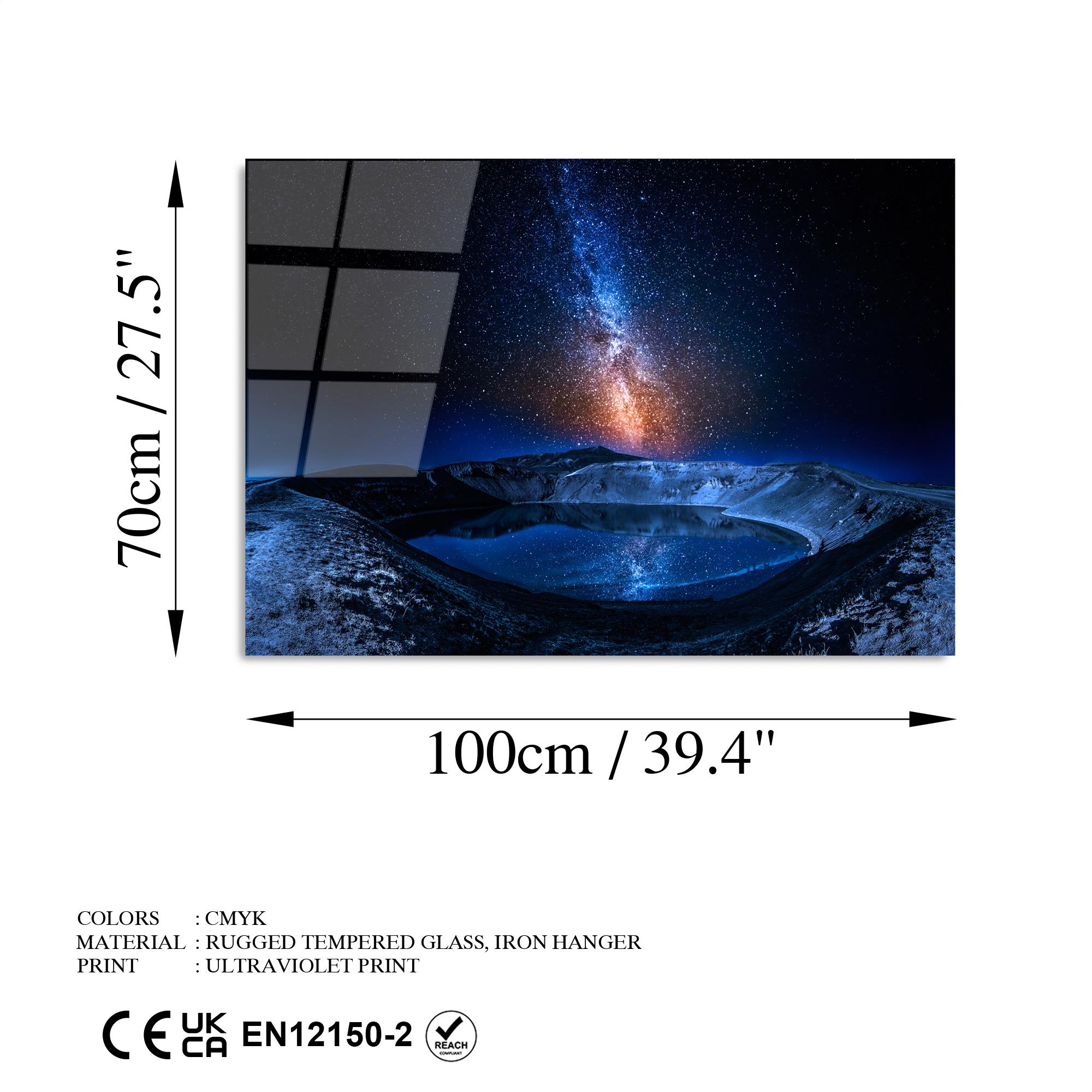 UV-234 Baskılı Cam Dikdörtgen Duvar Tablosu | ByLamp