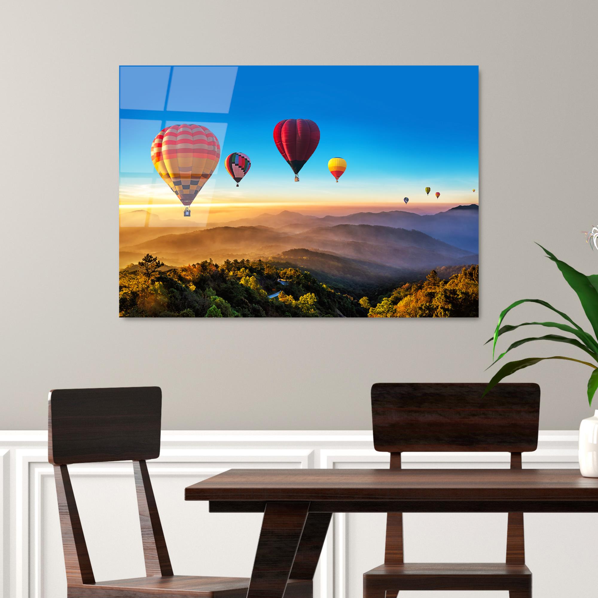 UV-236 Baskılı Cam Dikdörtgen Duvar Tablosu | ByLamp