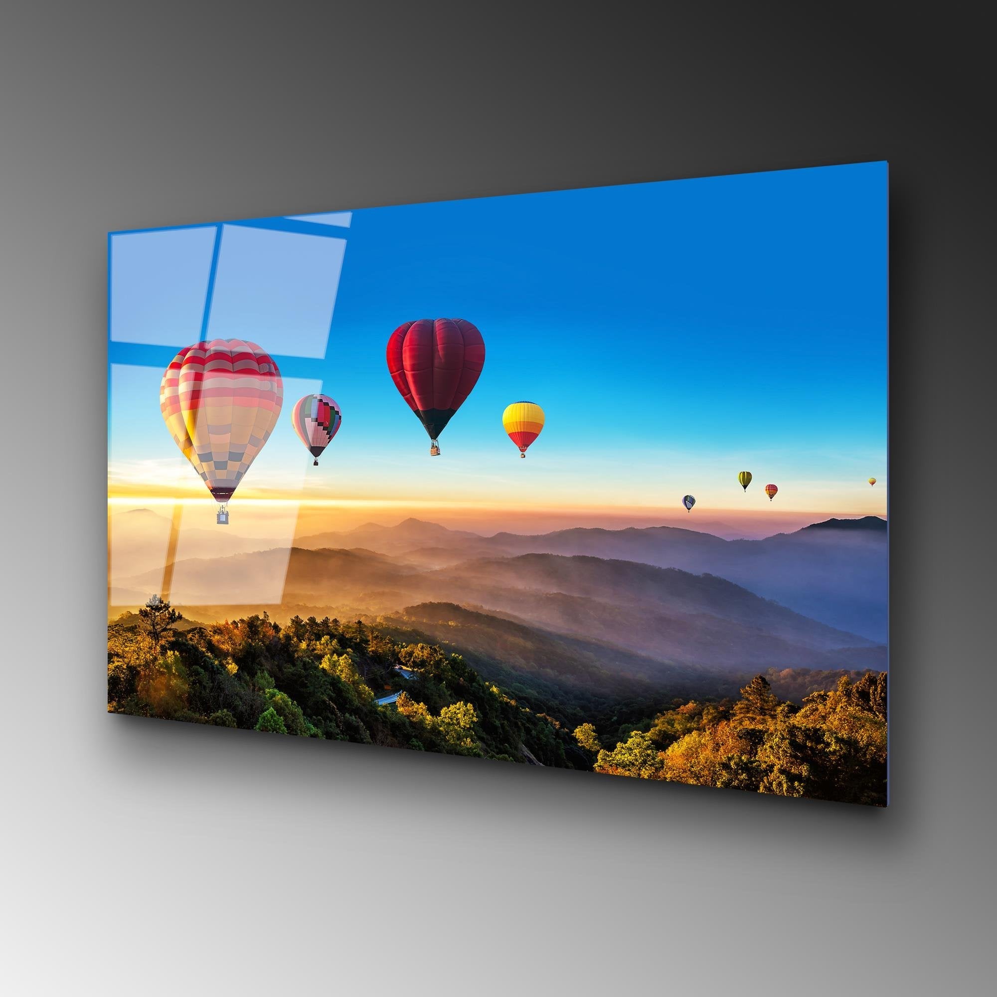 UV-236 Baskılı Cam Dikdörtgen Duvar Tablosu | ByLamp