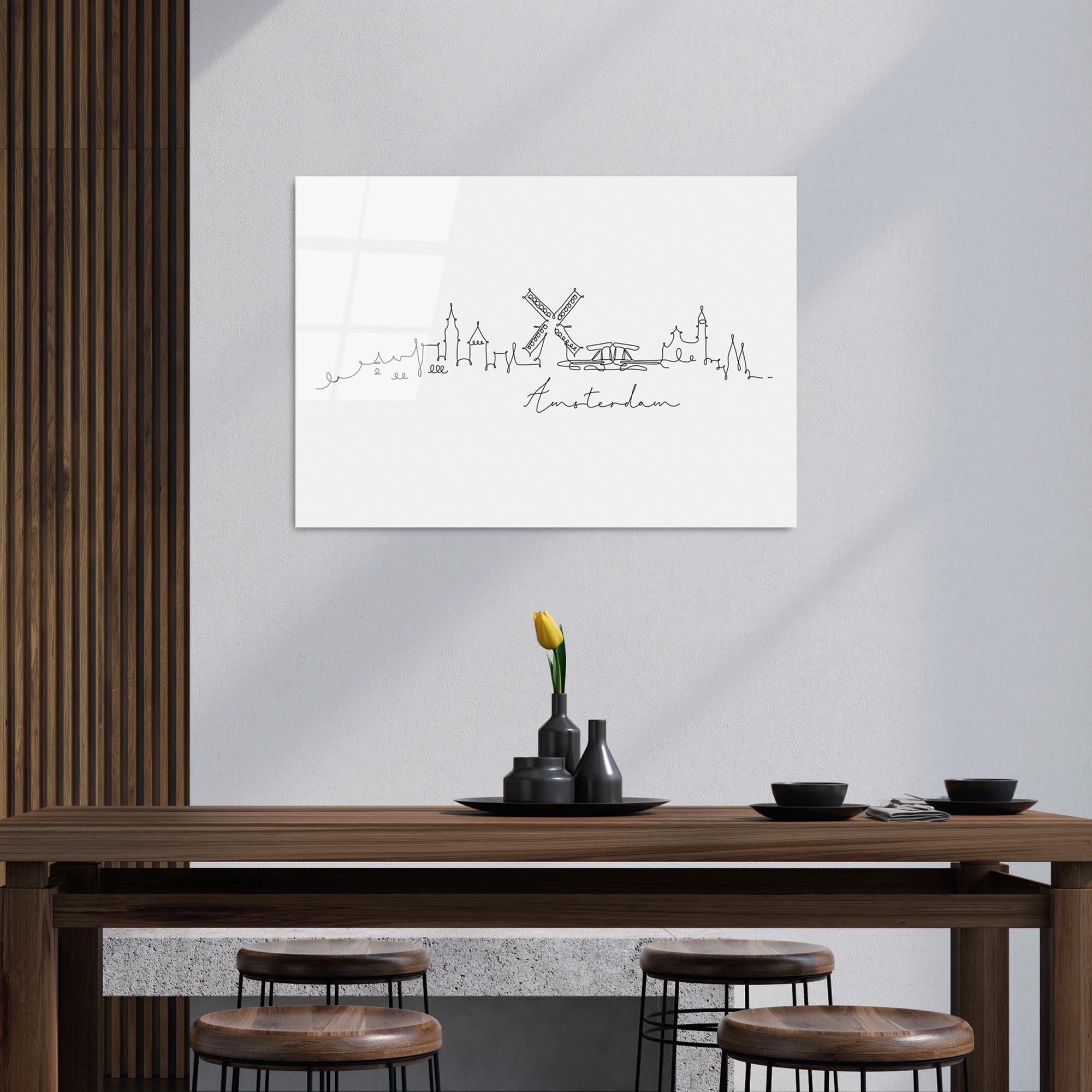 UV-237 Baskılı Cam Dikdörtgen Duvar Tablosu | ByLamp