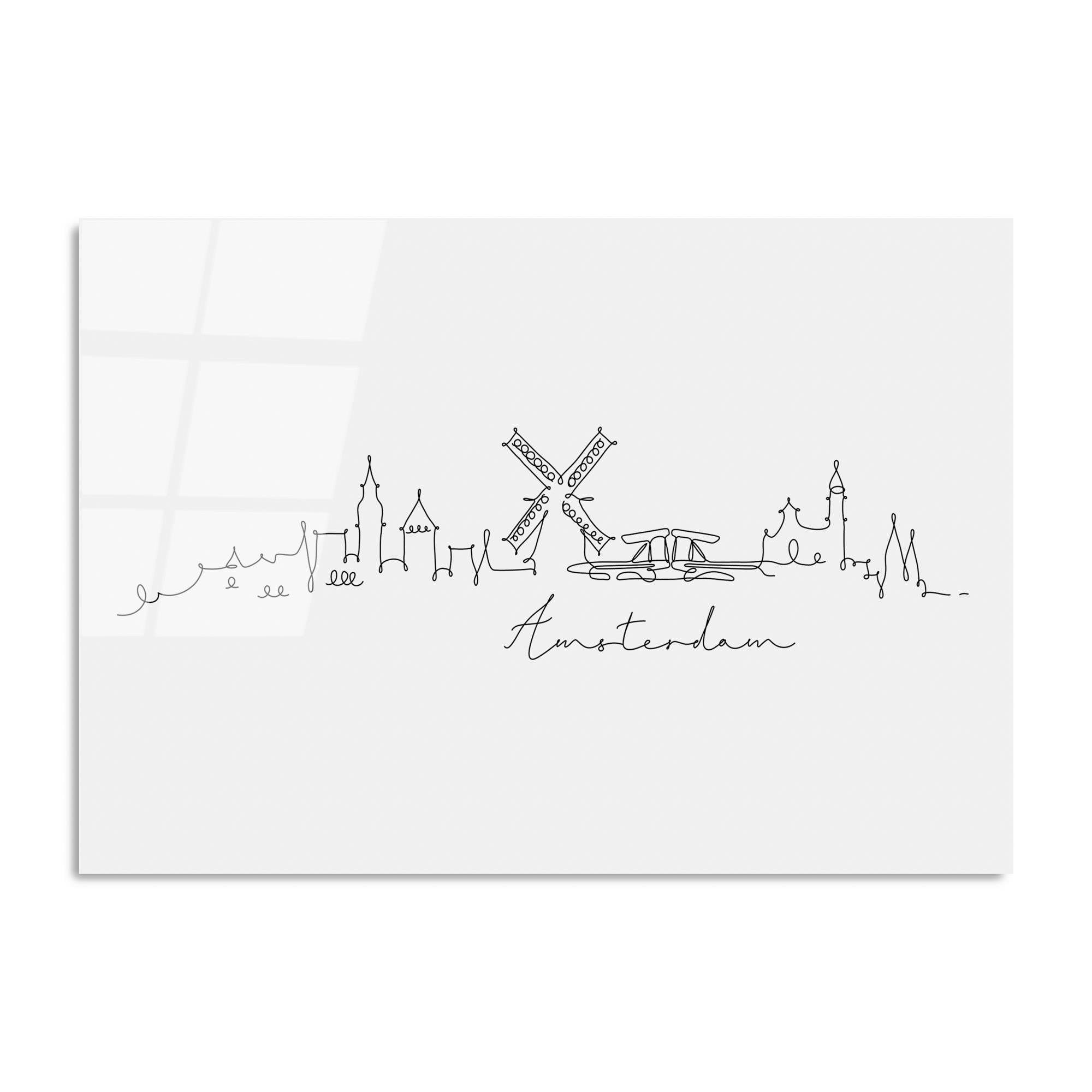 UV-237 Baskılı Cam Dikdörtgen Duvar Tablosu | ByLamp