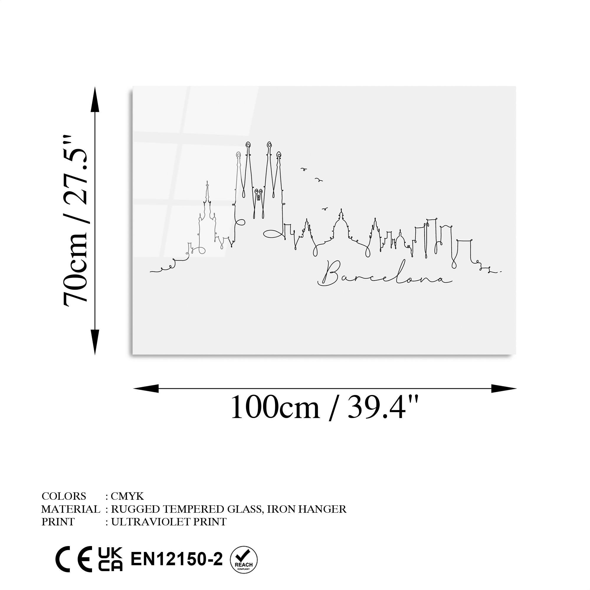 UV-238 Baskılı Cam Dikdörtgen Duvar Tablosu | ByLamp