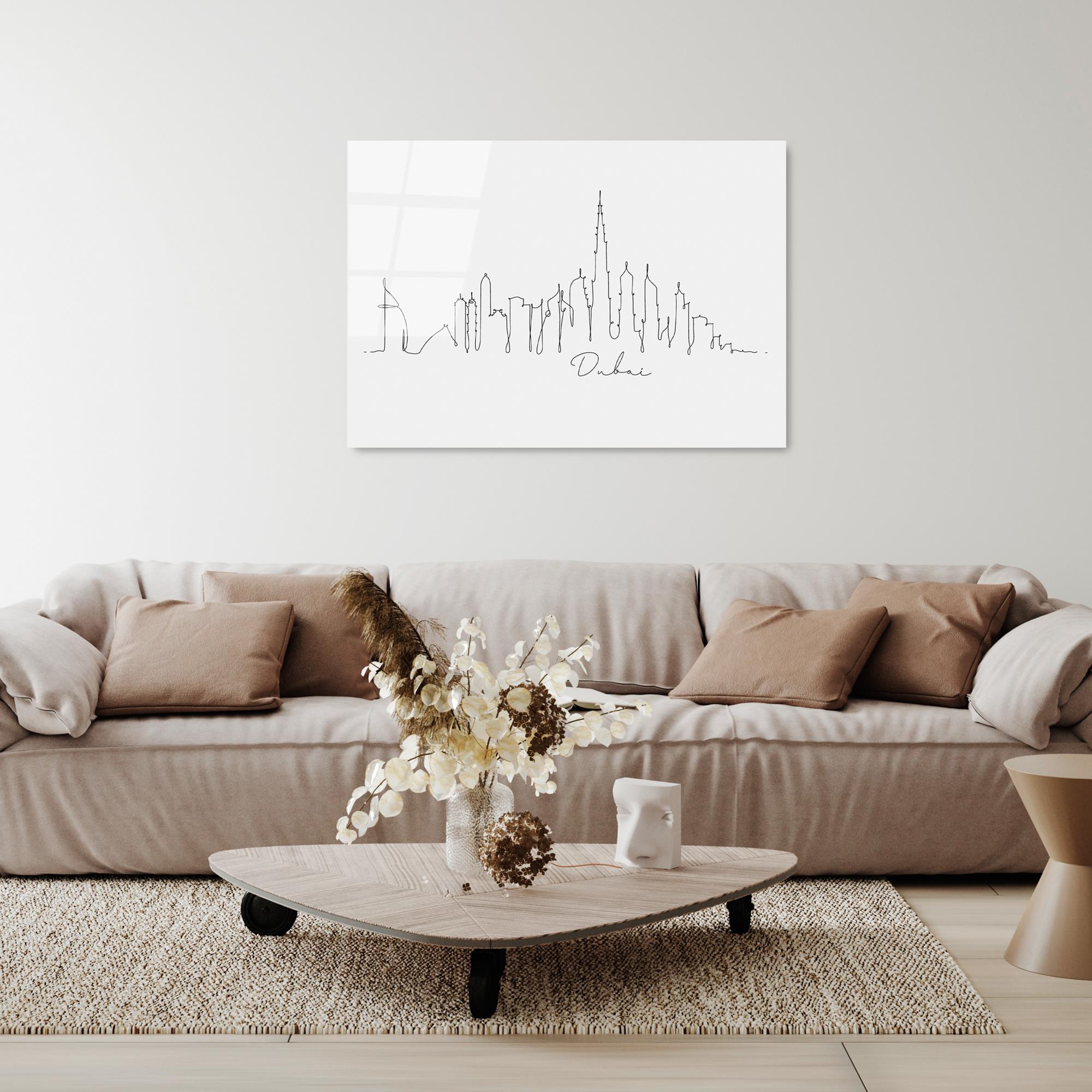 UV-239 Baskılı Cam Dikdörtgen Duvar Tablosu | ByLamp