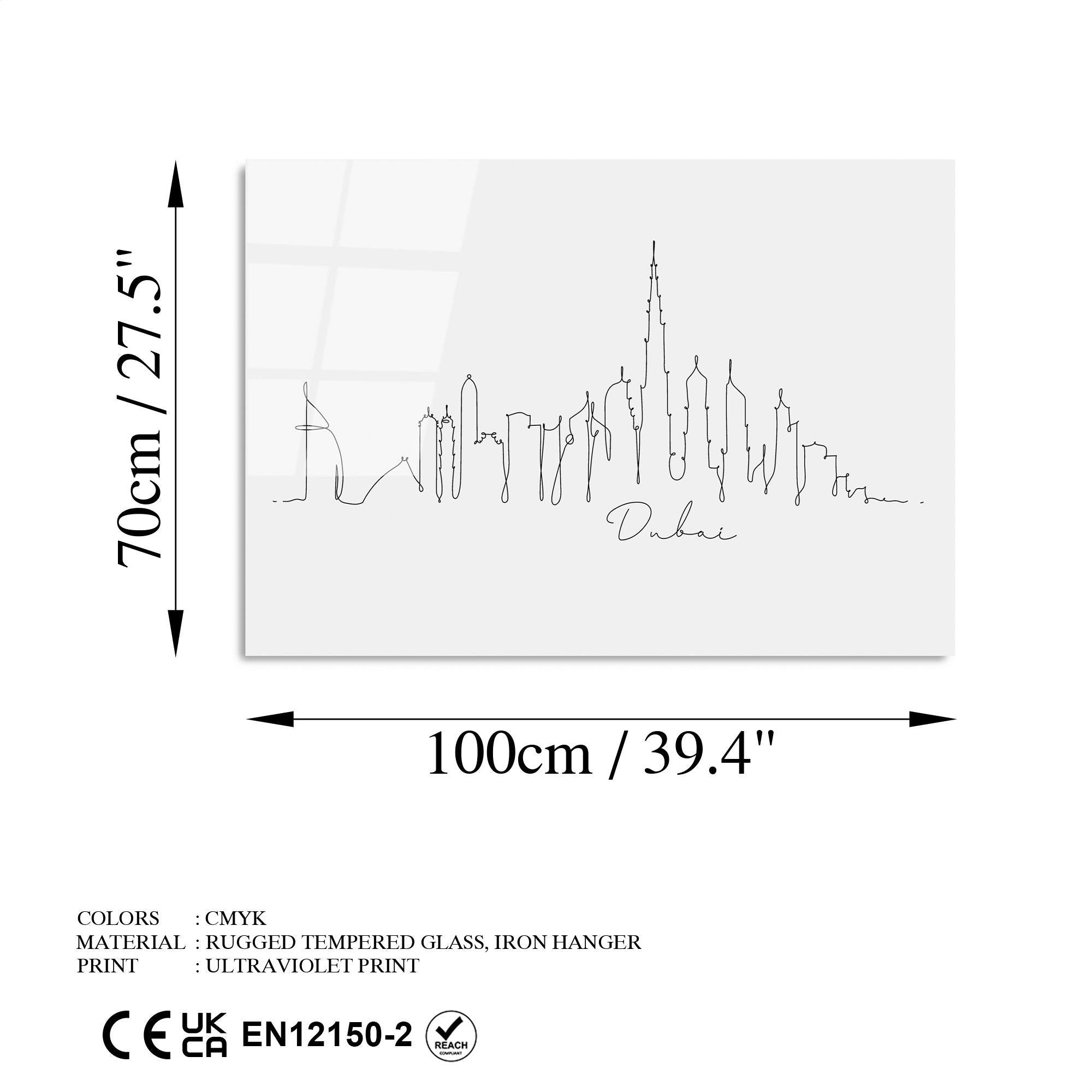 UV-239 Baskılı Cam Dikdörtgen Duvar Tablosu | ByLamp