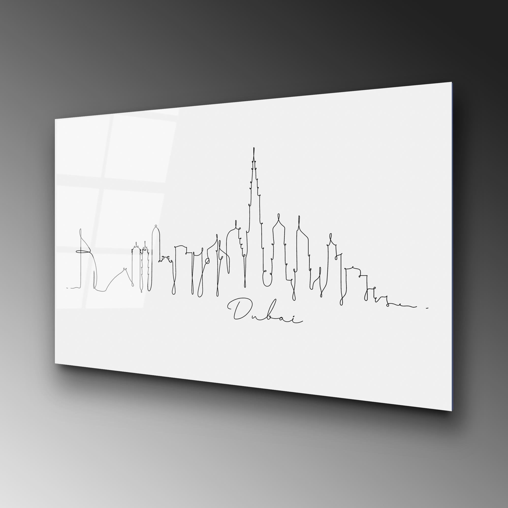 UV-239 Baskılı Cam Dikdörtgen Duvar Tablosu | ByLamp