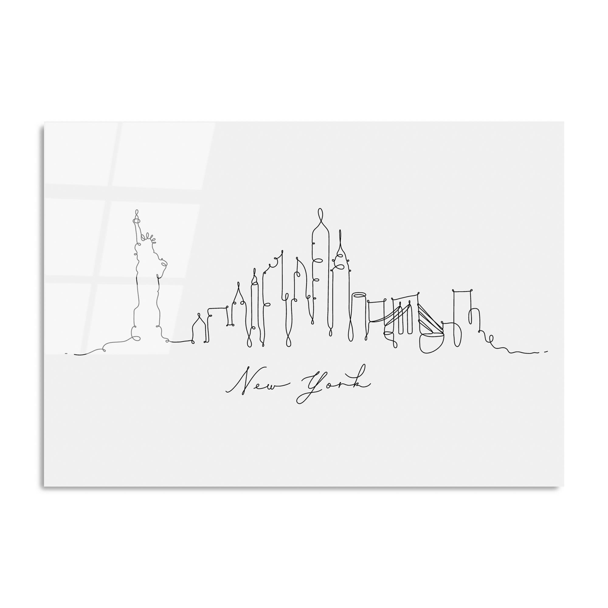 UV-241 Baskılı Cam Dikdörtgen Duvar Tablosu | ByLamp