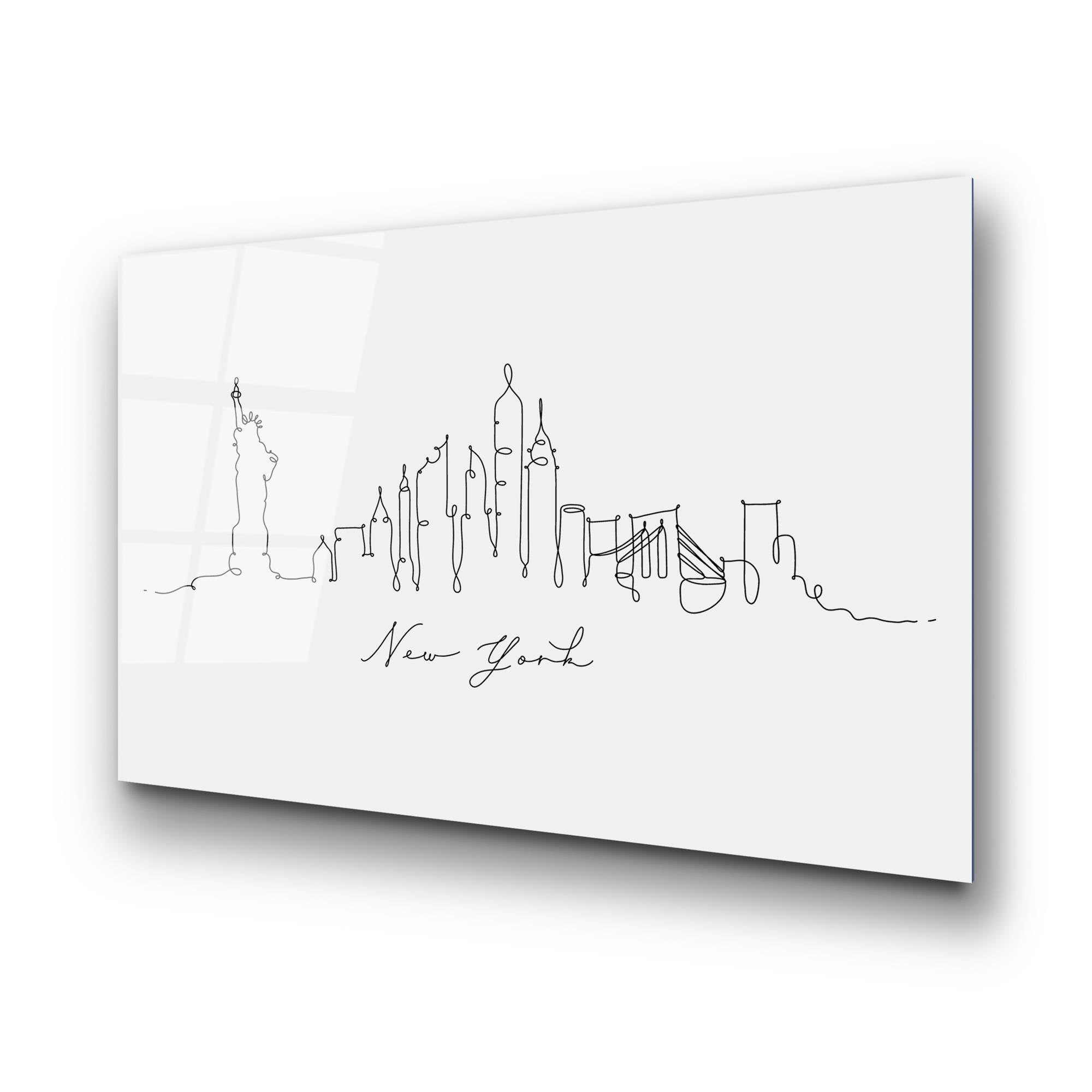 UV-241 Baskılı Cam Dikdörtgen Duvar Tablosu | ByLamp