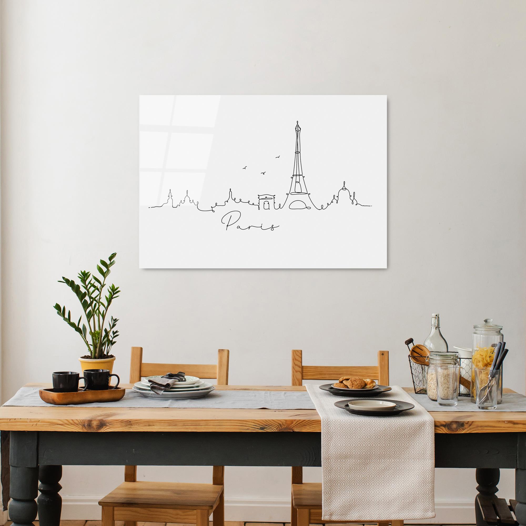 UV-242 Baskılı Cam Dikdörtgen Duvar Tablosu | ByLamp