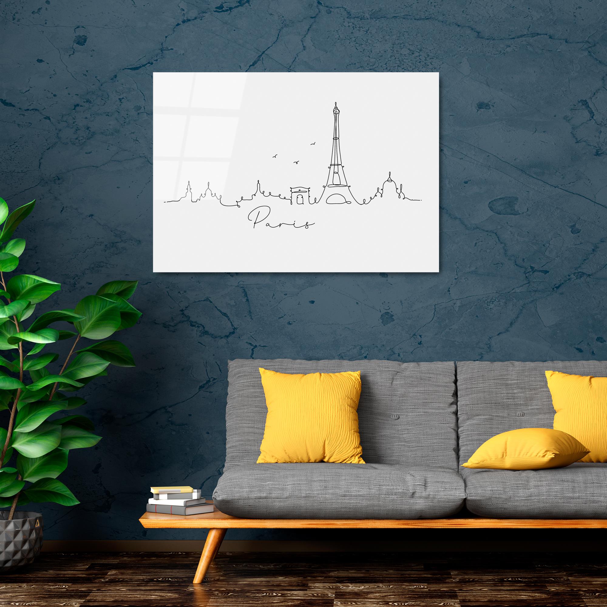 UV-242 Baskılı Cam Dikdörtgen Duvar Tablosu | ByLamp