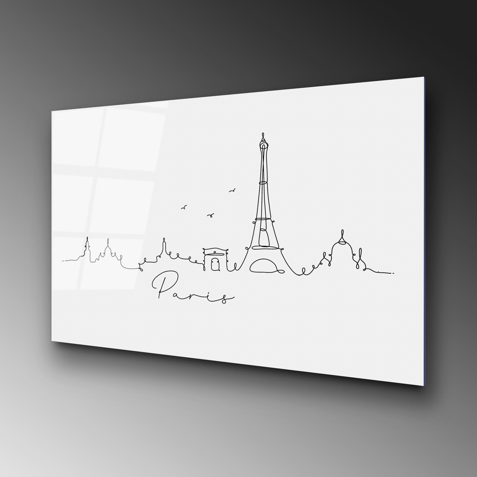 UV-242 Baskılı Cam Dikdörtgen Duvar Tablosu | ByLamp