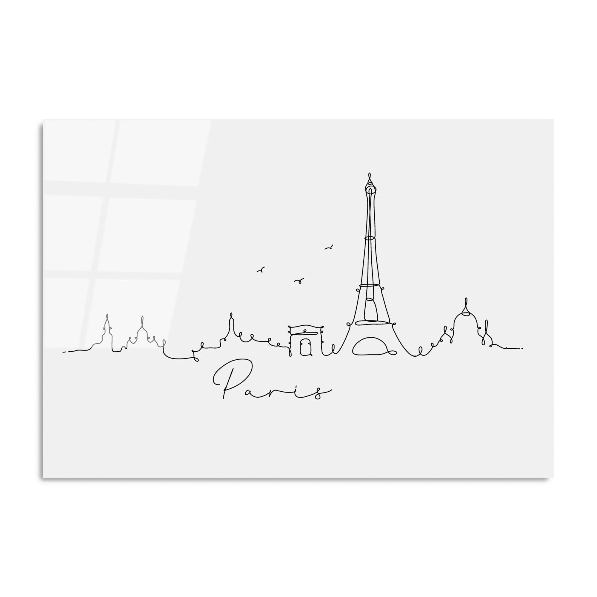 UV-242 Baskılı Cam Dikdörtgen Duvar Tablosu | ByLamp