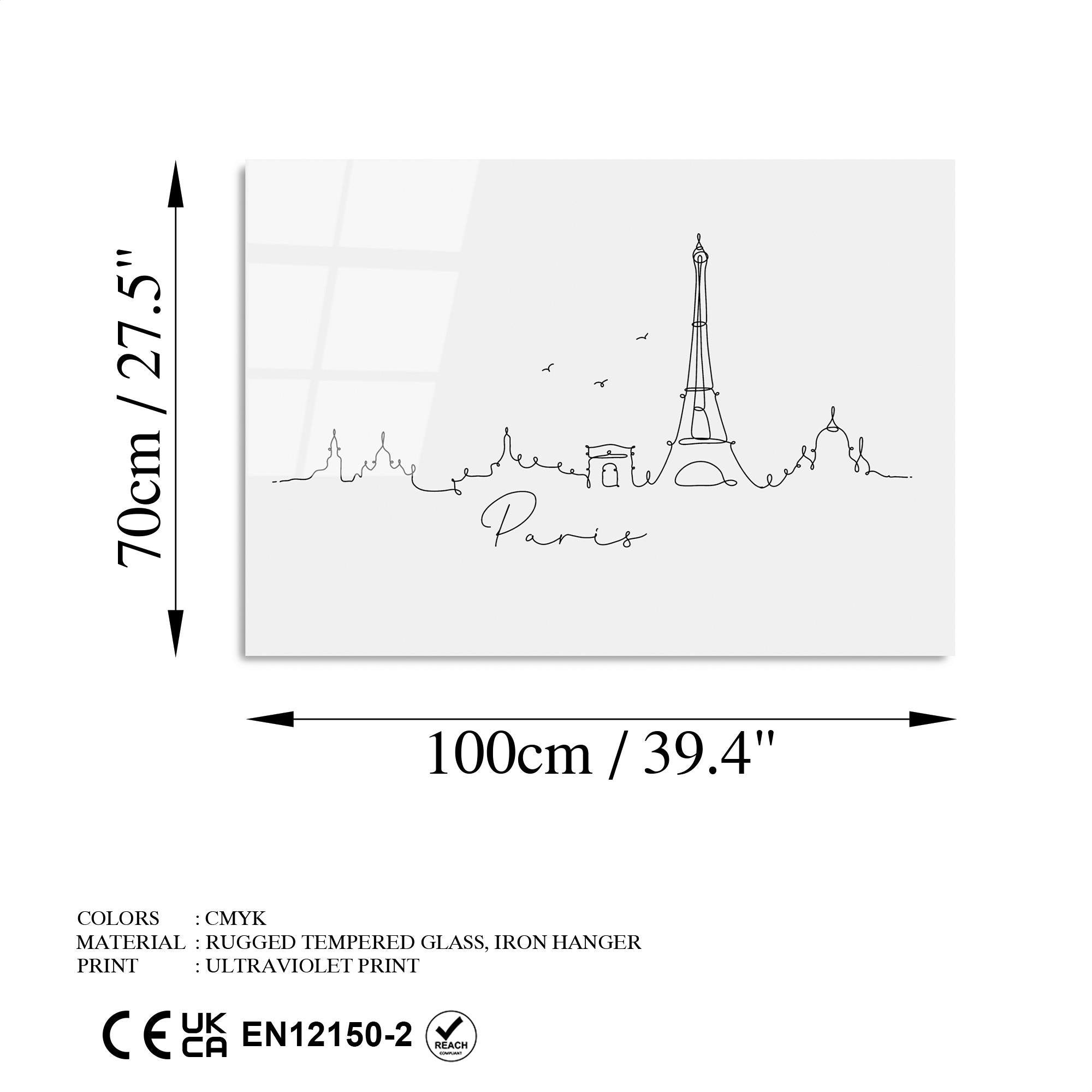 UV-242 Baskılı Cam Dikdörtgen Duvar Tablosu | ByLamp