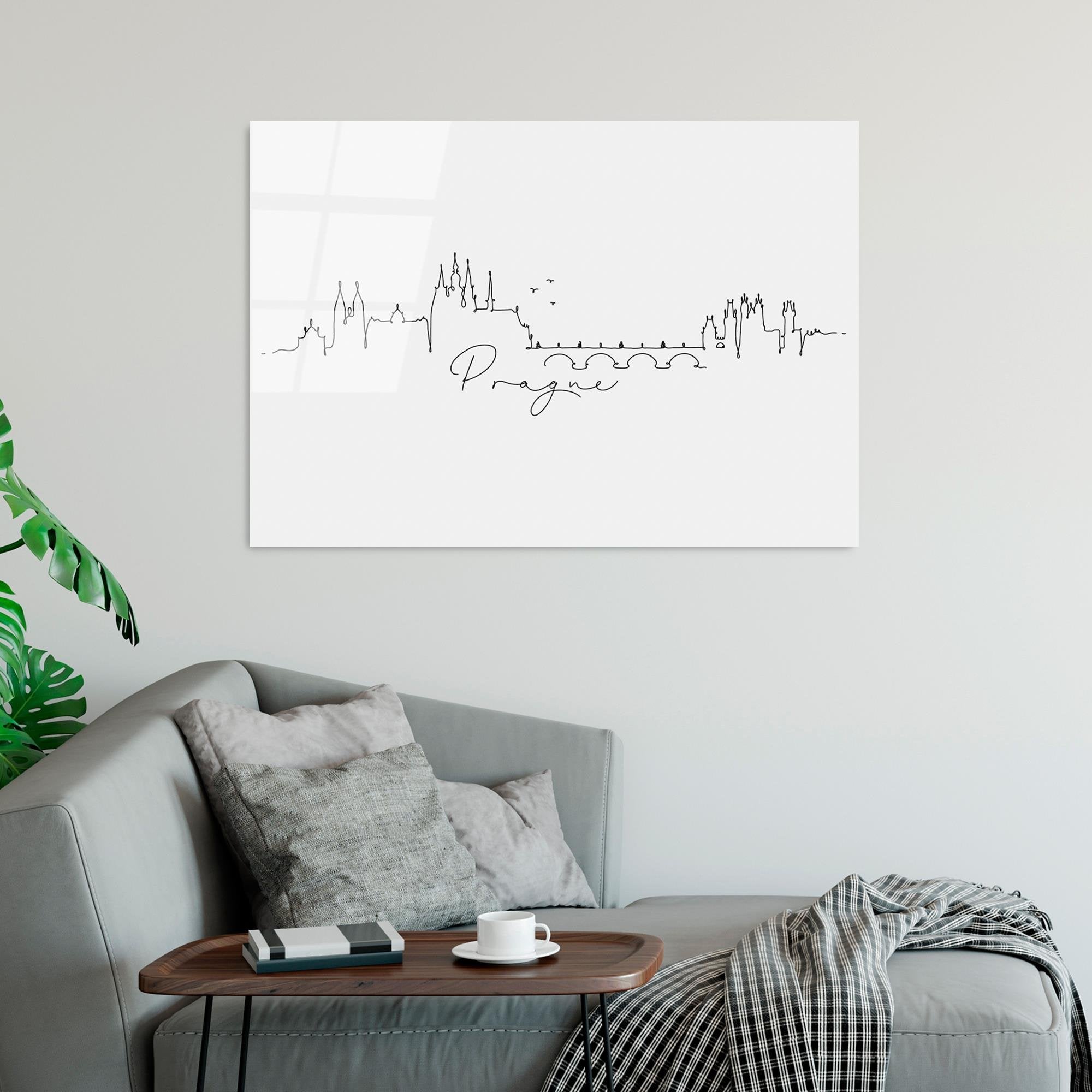 UV-243 Baskılı Cam Dikdörtgen Duvar Tablosu | ByLamp